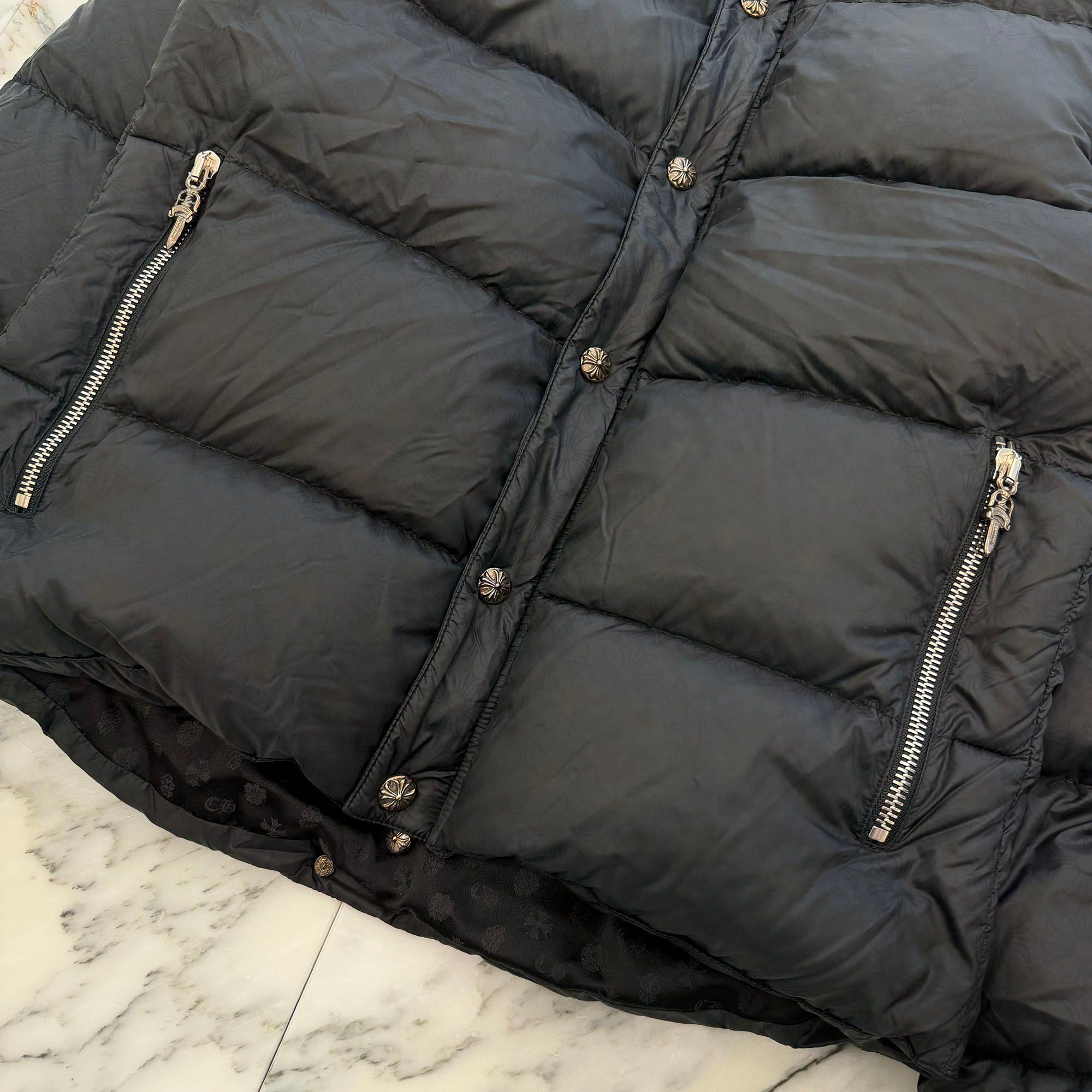 CHROME HEARTS CH Plus Stiff Down Jacket Size L クロムハーツ CHプラス スティッフ ダウンジャケット サイズL