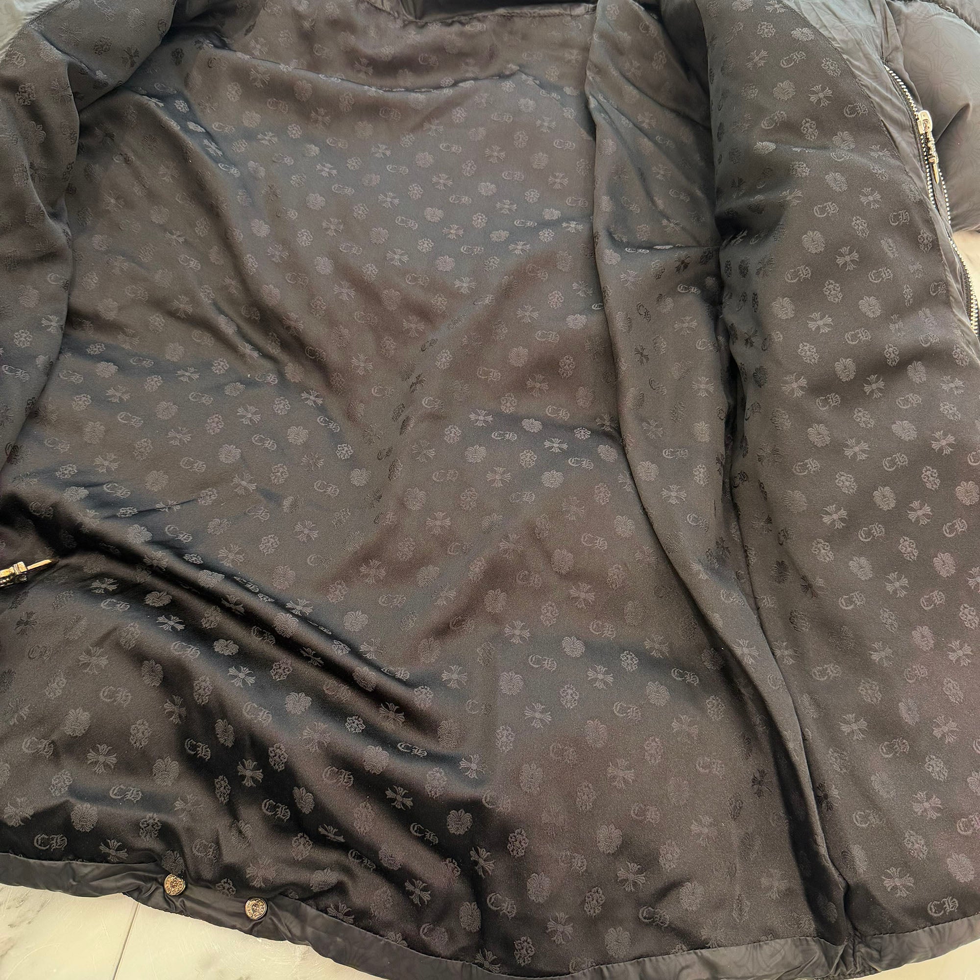 CHROME HEARTS CH Plus Stiff Down Jacket Size L クロムハーツ CHプラス スティッフ ダウンジャケット サイズL