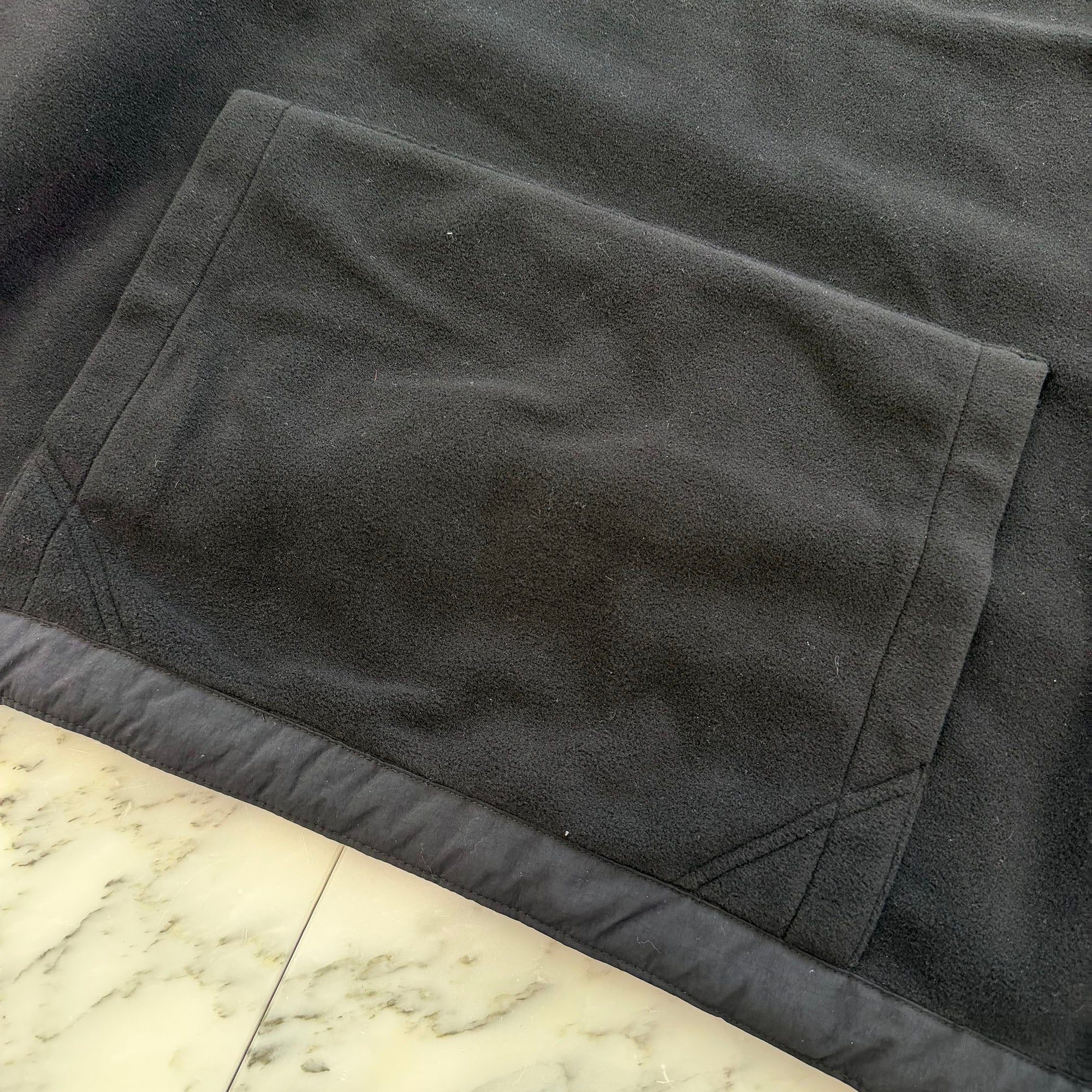 CHROME HEARTS Y NOT CH Plus Leather Patch Fleece Hoodie Size L クロムハーツ ワイノット CHプラス レザー クロス パッチ フリース フーディ サイズL