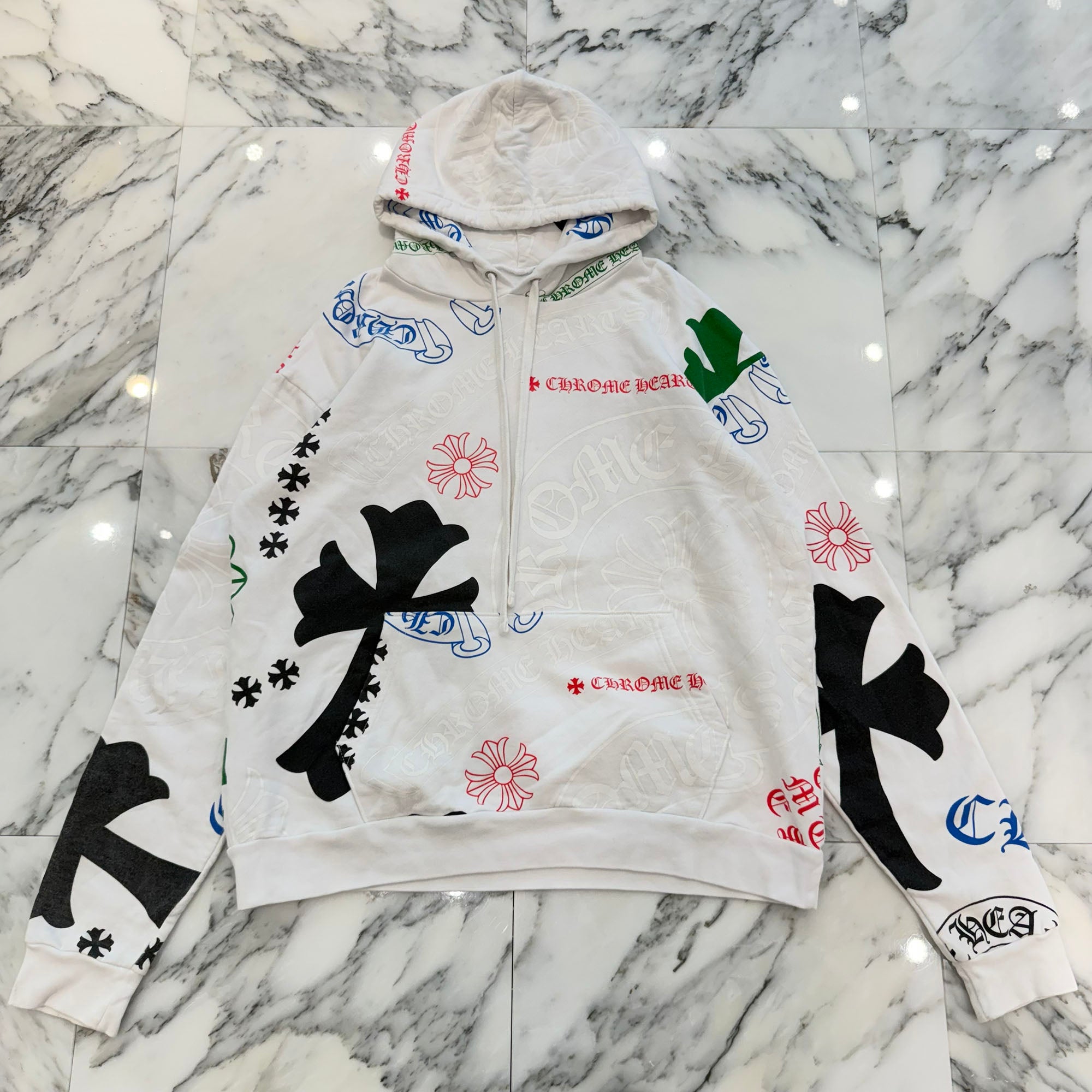 CHROME HEARTS Stencil Pullover Hoodie Size M クロムハーツ ステンシル プルオーバーフーディ サイズM