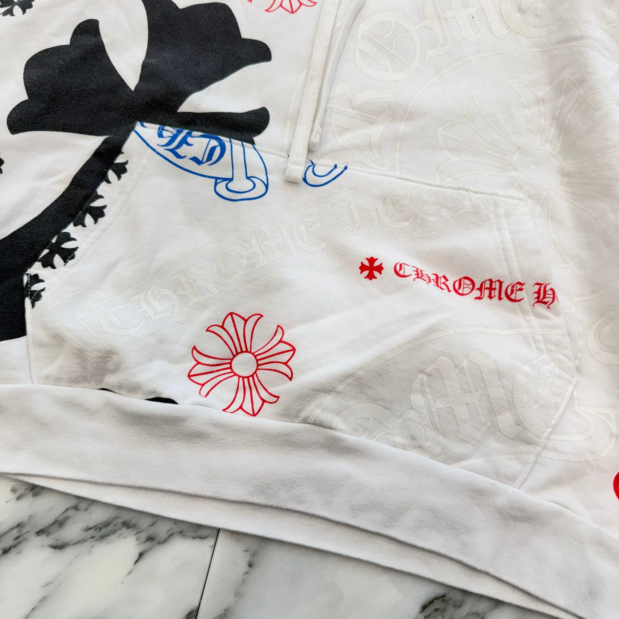 CHROME HEARTS Stencil Pullover Hoodie Size M クロムハーツ ステンシル プルオーバーフーディ サイズM