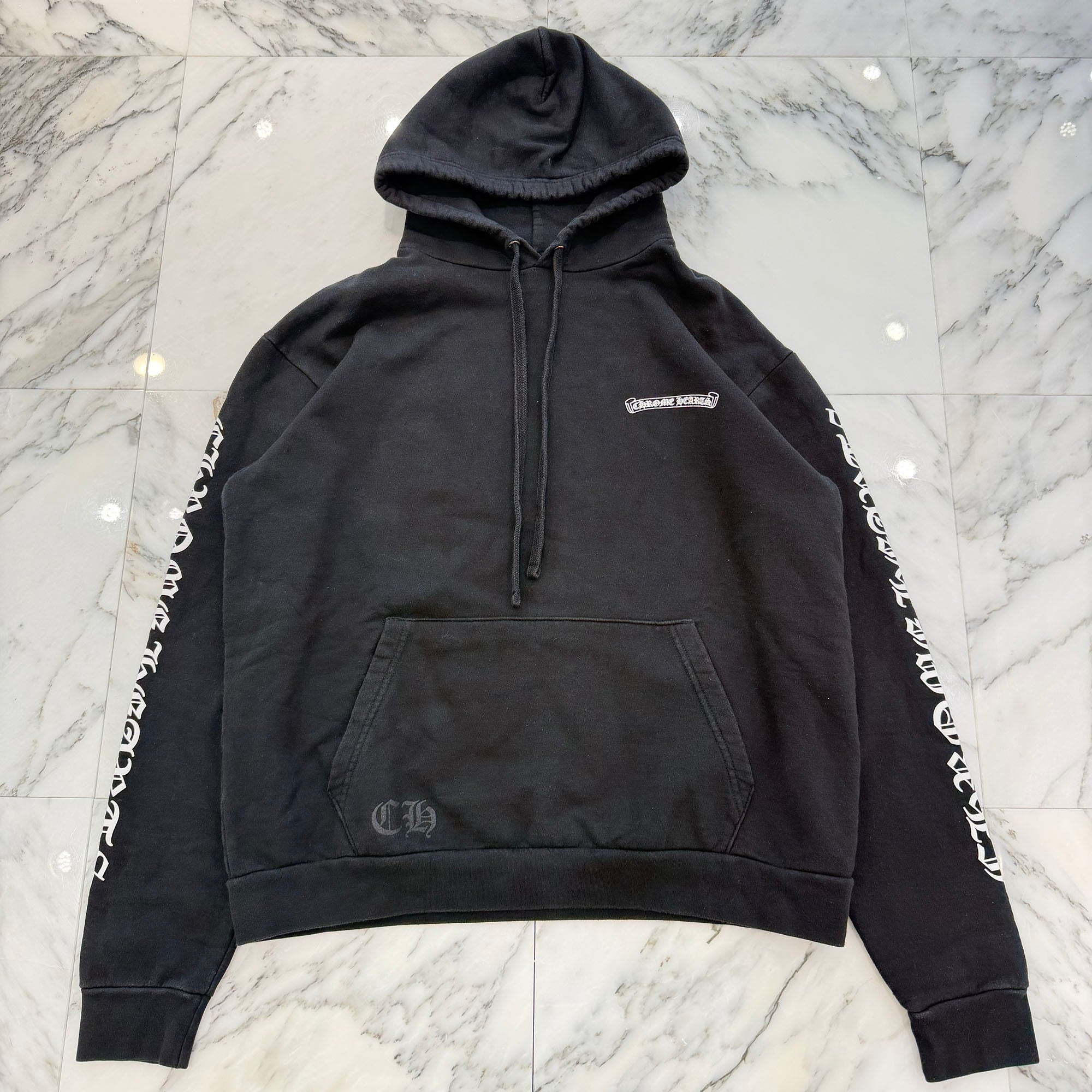 CHROME HEARTS Back Scroll Label Logo Pullover Hoodie Size M クロムハーツ バックスクロールラベルロゴ プルオーバーフーディ サイズM