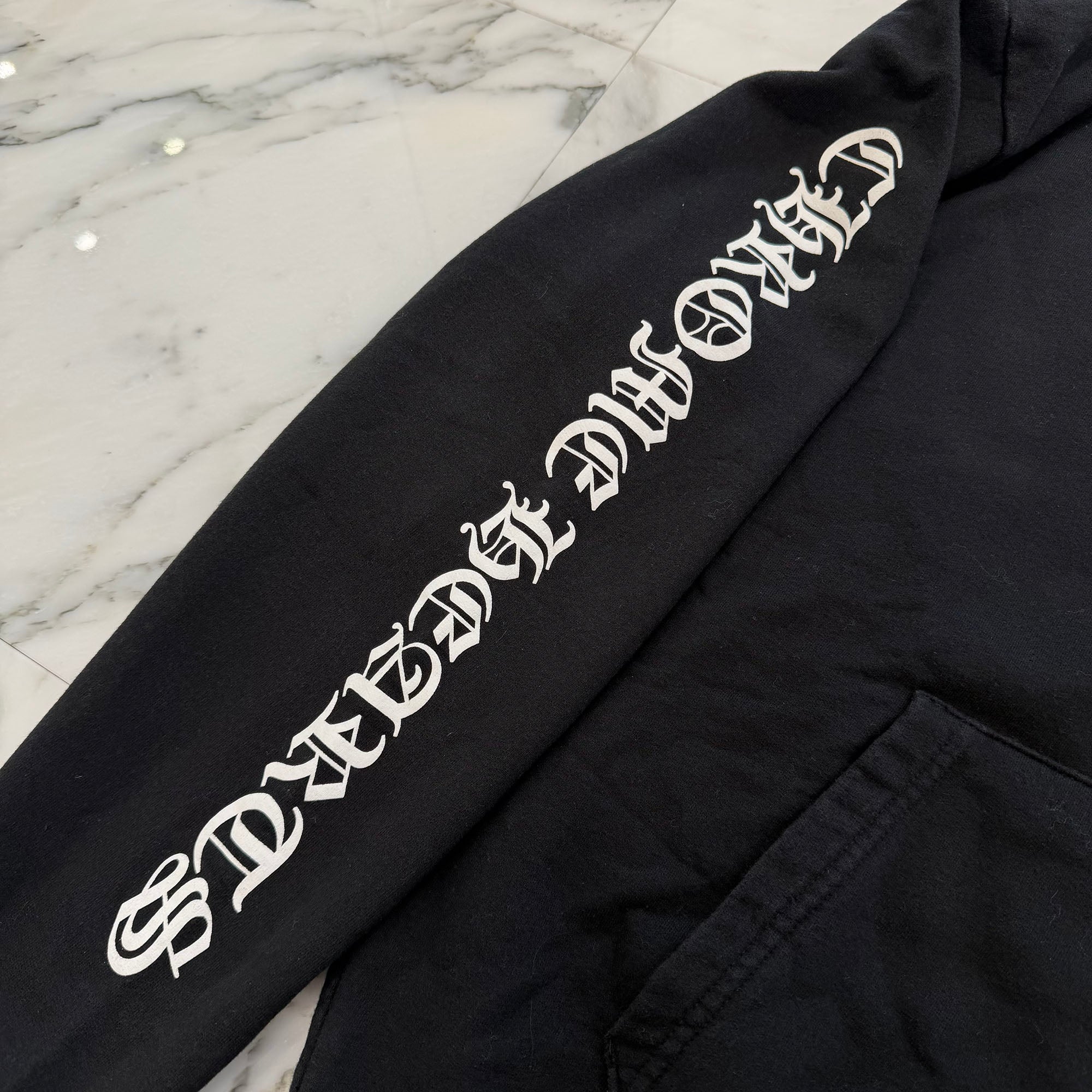CHROME HEARTS Back Scroll Label Logo Pullover Hoodie Size M クロムハーツ バックスクロールラベルロゴ プルオーバーフーディ サイズM