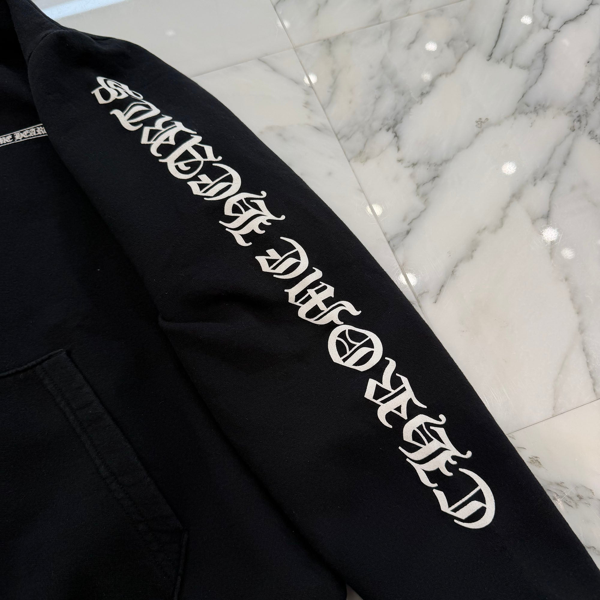 CHROME HEARTS Back Scroll Label Logo Pullover Hoodie Size M クロムハーツ バックスクロールラベルロゴ プルオーバーフーディ サイズM