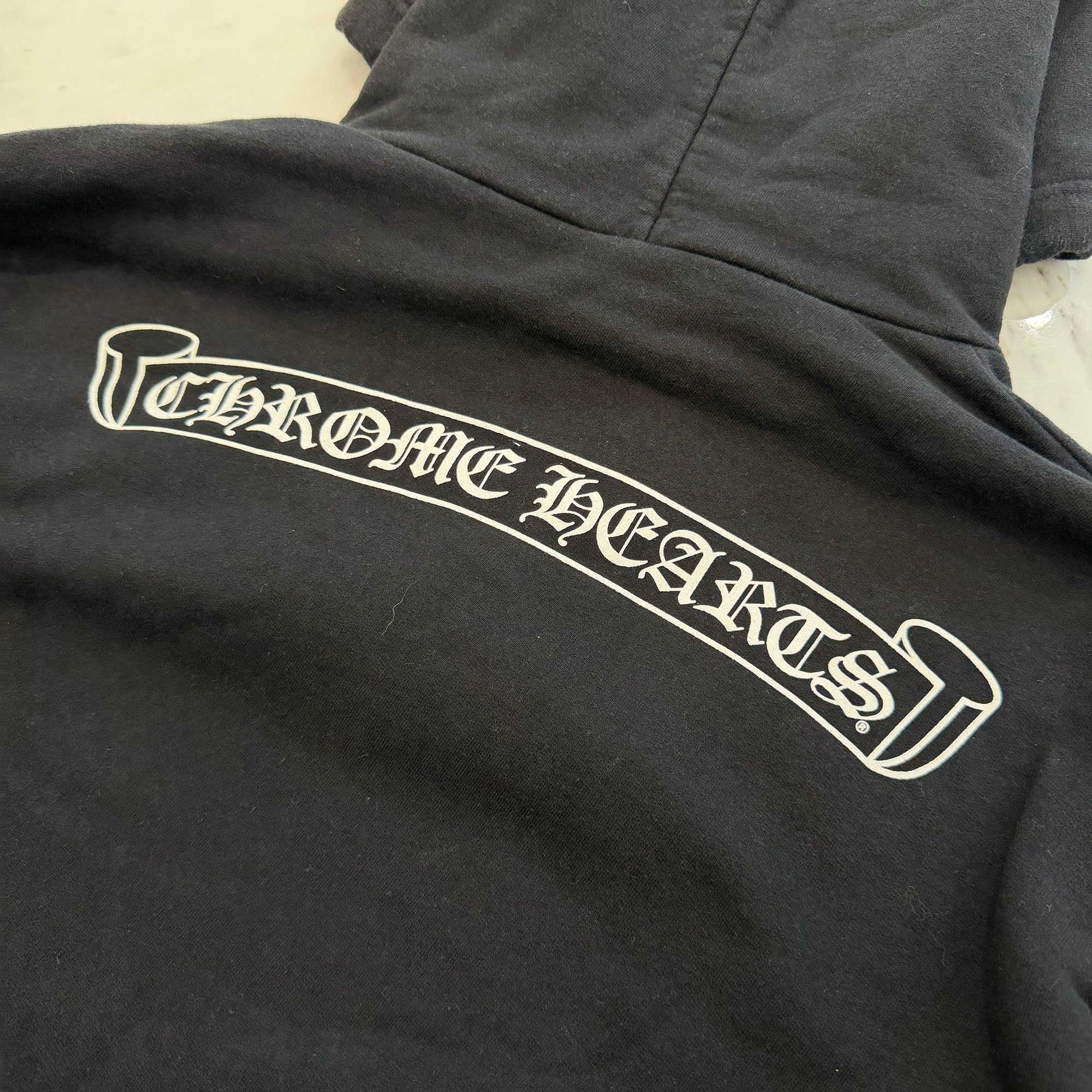 CHROME HEARTS Back Scroll Label Logo Pullover Hoodie Size M クロムハーツ バックスクロールラベルロゴ プルオーバーフーディ サイズM