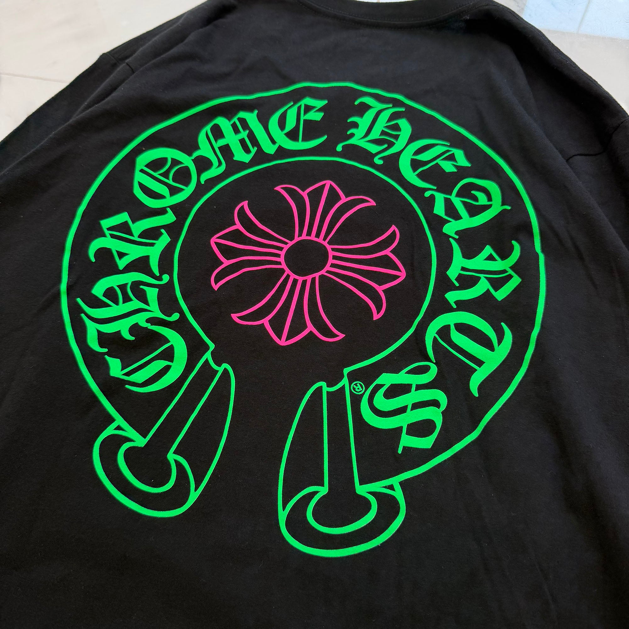 CHROME HEARTS STAFF Horseshoe Long Sleeve Tee Size L クロムハーツ スタッフ ホースシュー ロングスリーブTシャツ サイズL