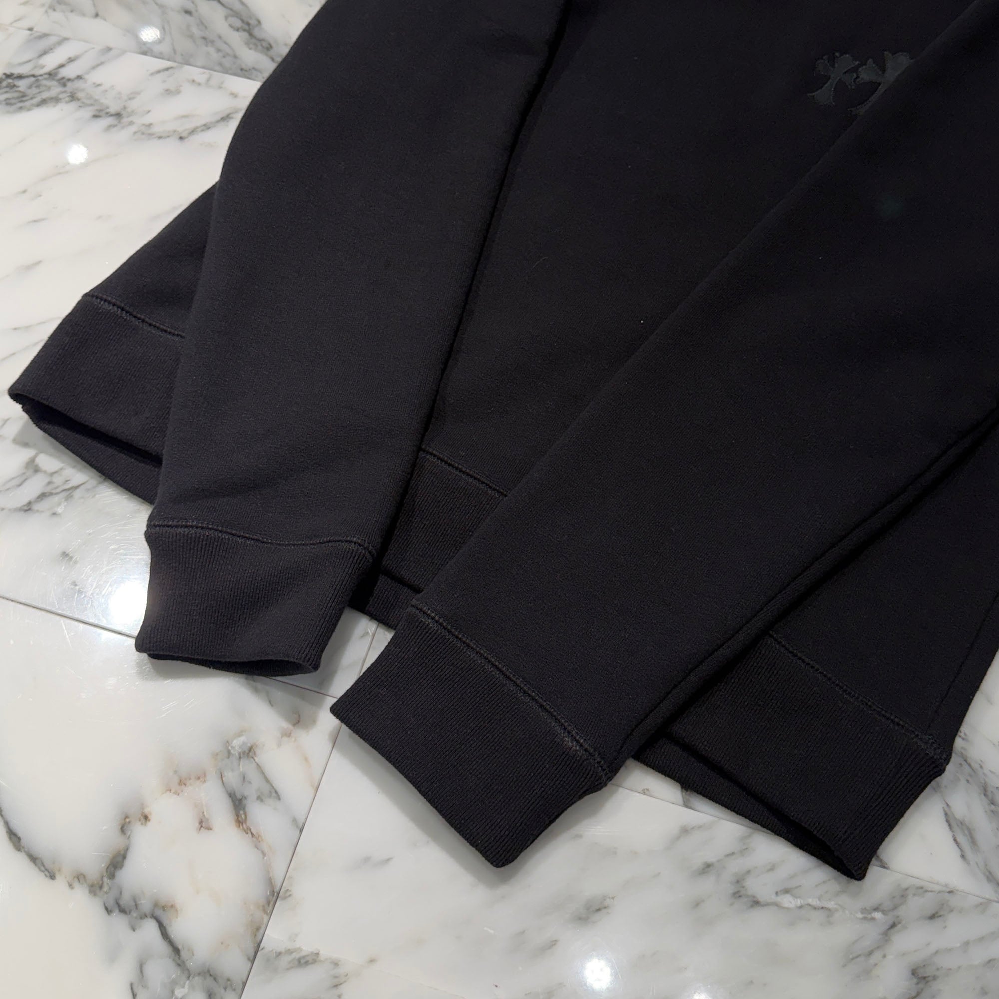 CHROME HEARTS 2025SS Y NOT Cemetery Cross Applique Embroidery Sweatshirt Size L クロムハーツ ワイノット セメタリークロス アップリケ刺繡 スウェットシャツ サイズL