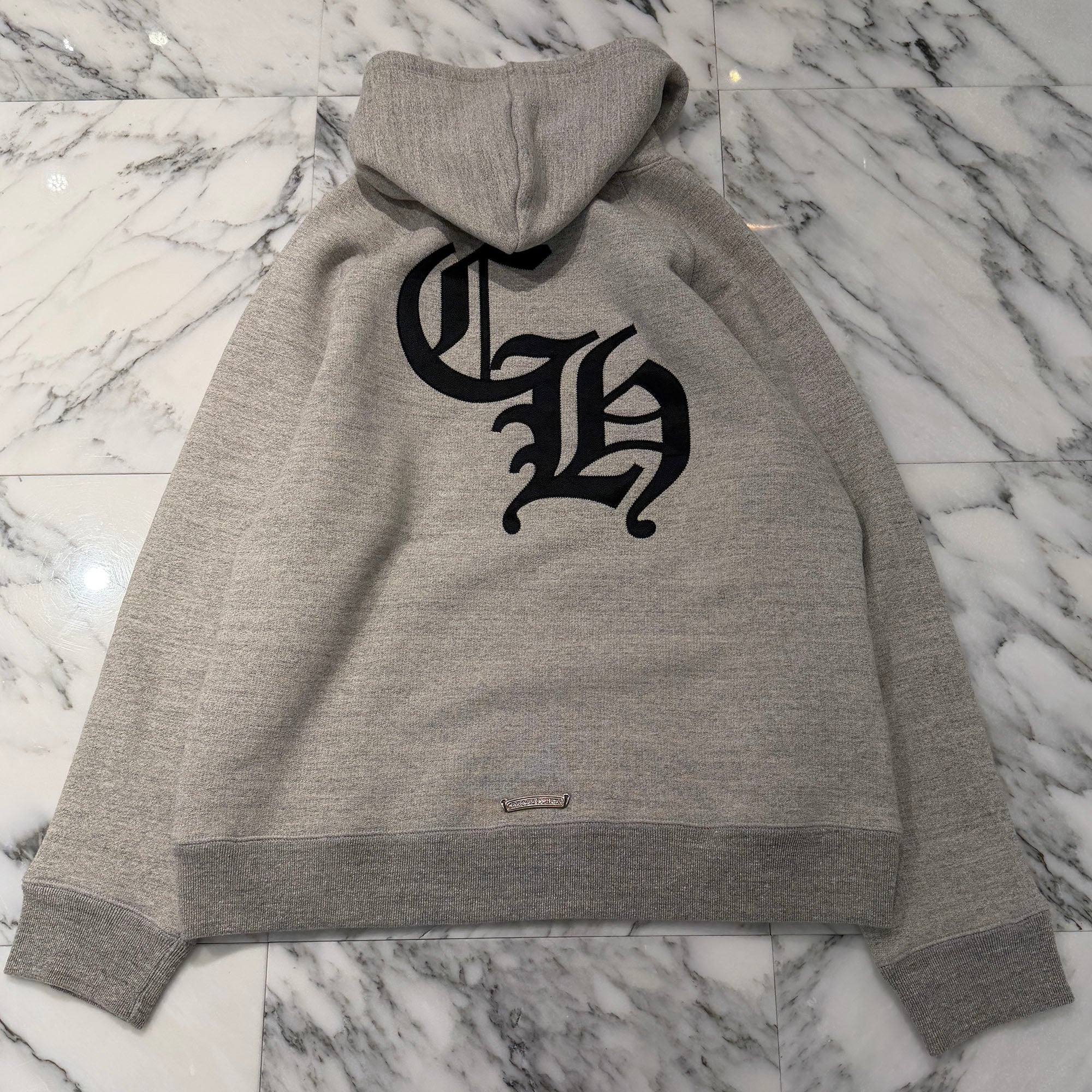 CHROME HEARTS 2025SS Y NOT Cemetery Cross Applique Embroidery Pullover Hoodie Size L クロムハーツ ワイノット セメタリークロス アップリケ刺繡 プルオーバーフーディ サイズL