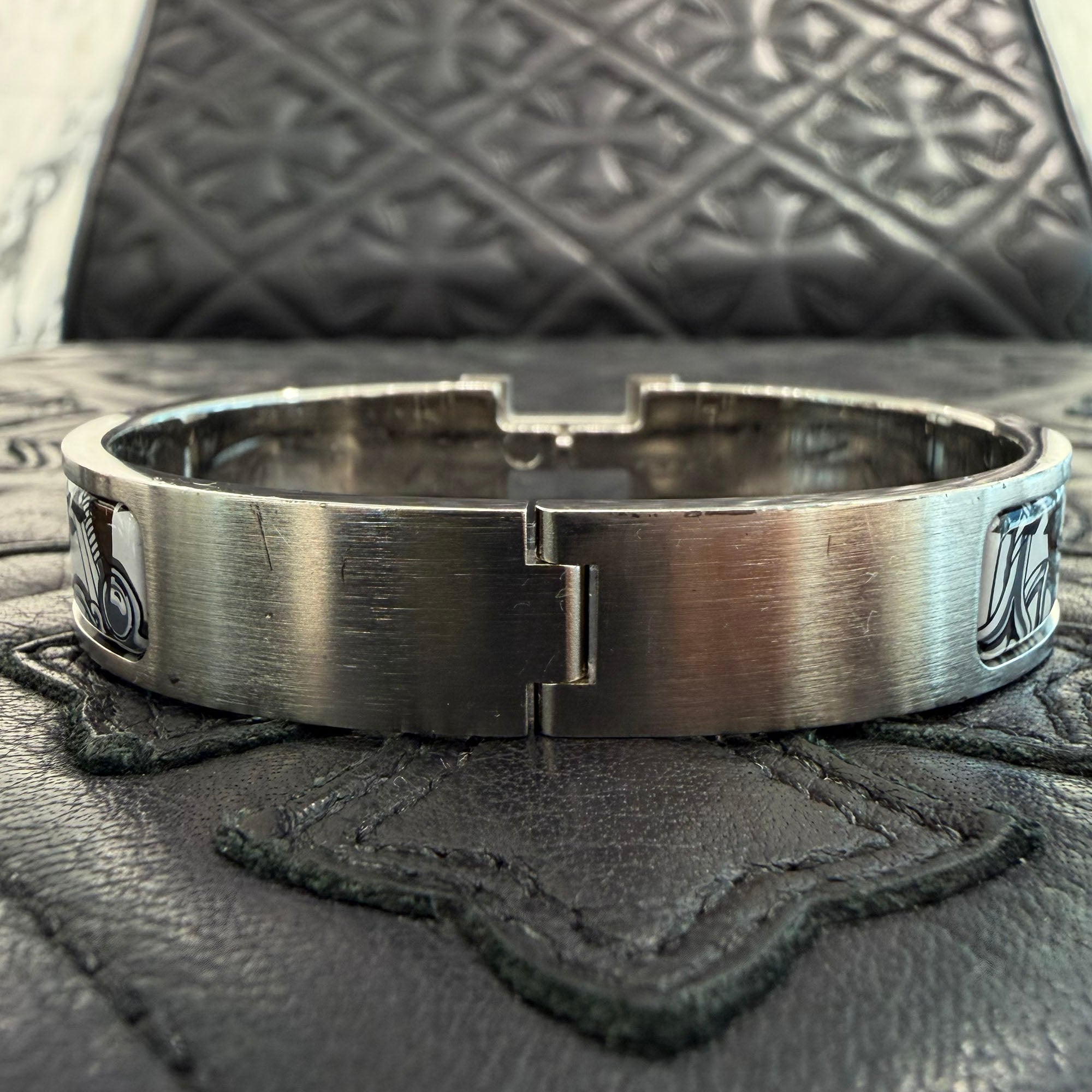 HERMES 2025SS Click HH Panoplie Equest Imprimeur Fou Bracelet H704418FB01T4 Size T4 エルメス クリック HH パノプリエ エクエスト インプリムール フォウ ブレスレット サイズT4