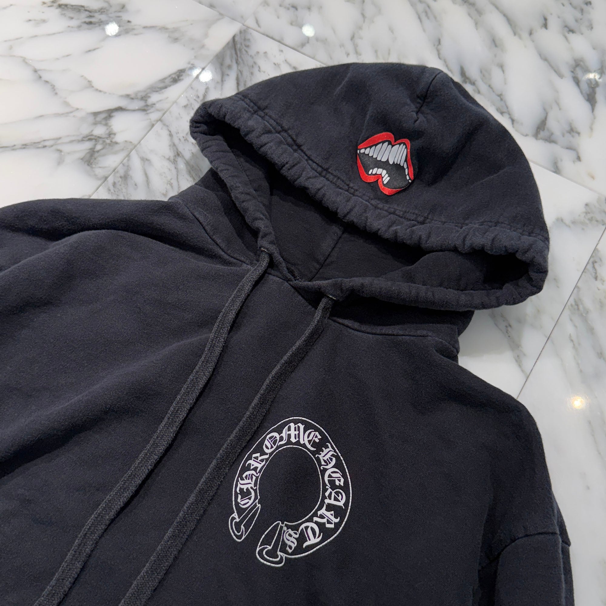 CHROME HEARTS × MATTY BOY Chomper Horseshoe Pullover Hoodie Size L クロムハーツ × マッティボーイ チョンパー ホースシュー プルオーバーフーディ サイズL