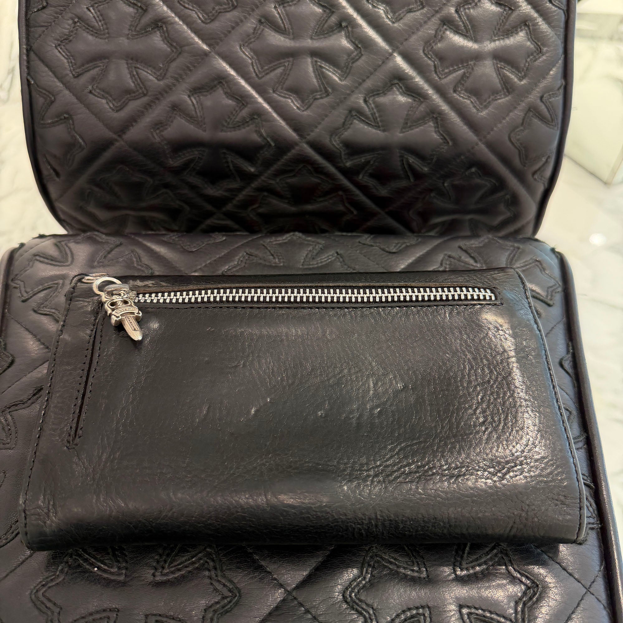 CHROME HEARTS Wave Cross Ball Wallet クロムハーツ ウェーブクロスボール ウォレット