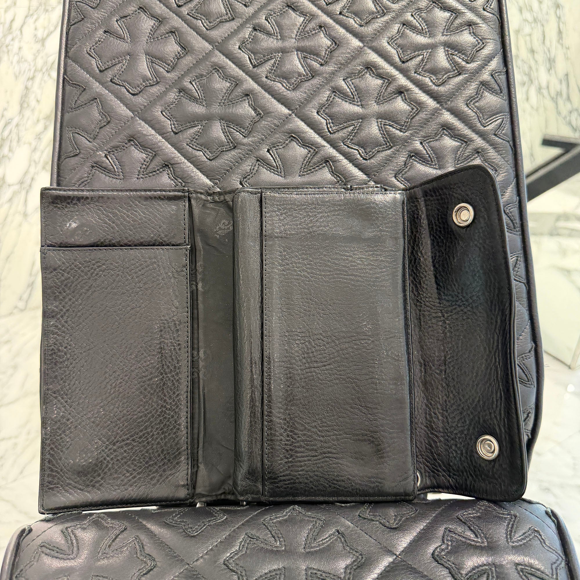 CHROME HEARTS Wave Cross Ball Wallet クロムハーツ ウェーブクロスボール ウォレット