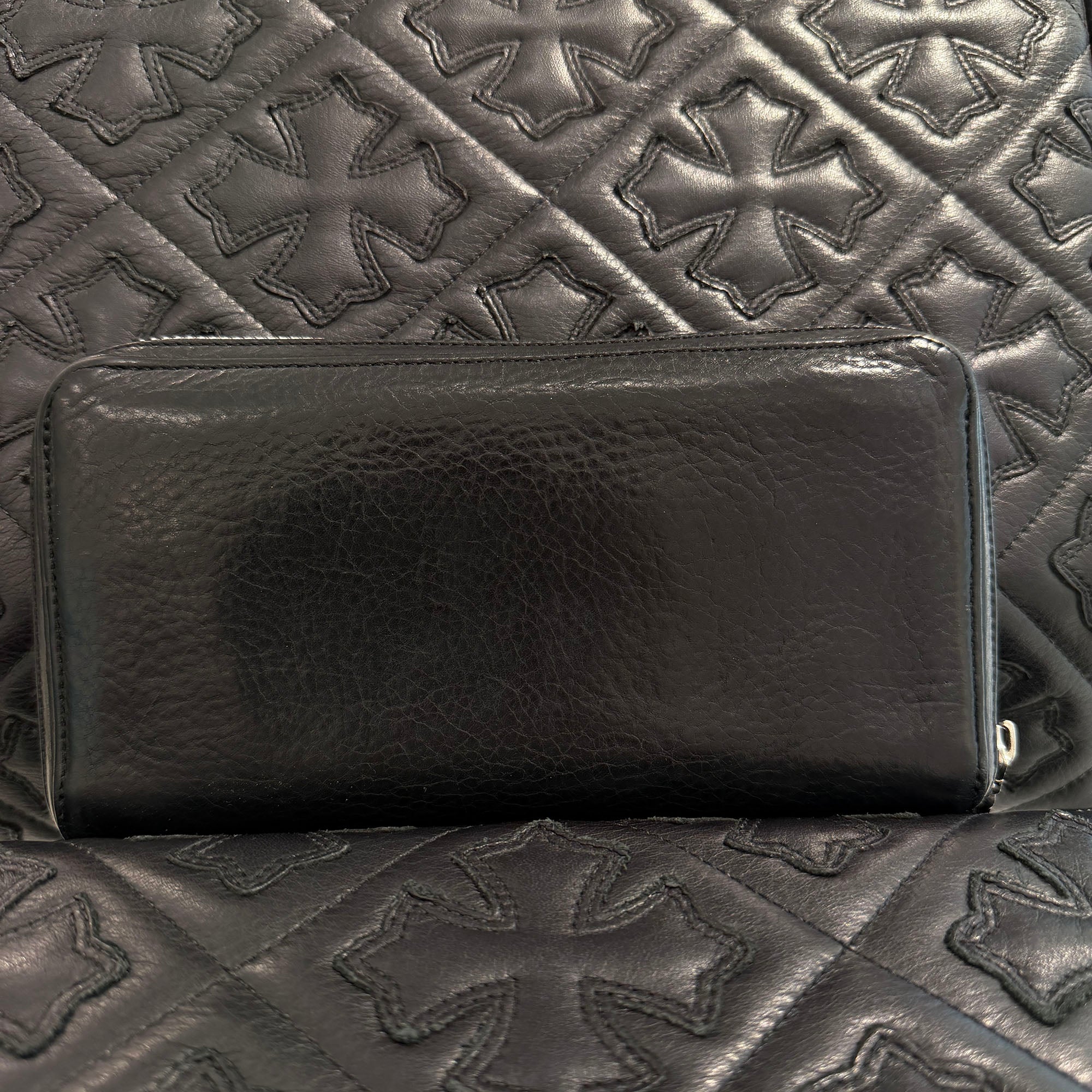 CHROME HEARTS REC F ZIP #2 Leather Wallet クロムハーツ レック F ジップ #2 レザー ウォレット