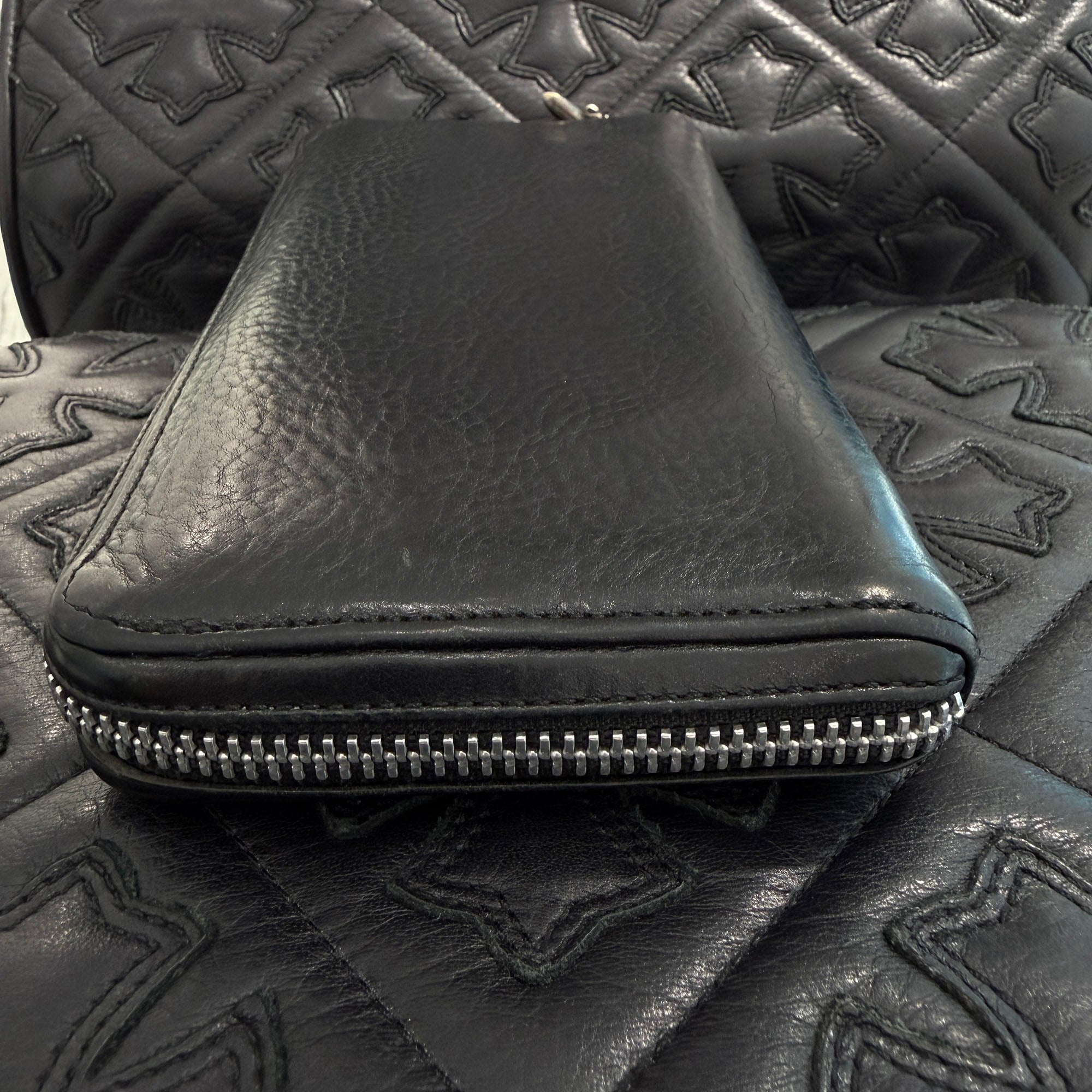 CHROME HEARTS REC F ZIP #2 Leather Wallet クロムハーツ レック F ジップ #2 レザー ウォレット