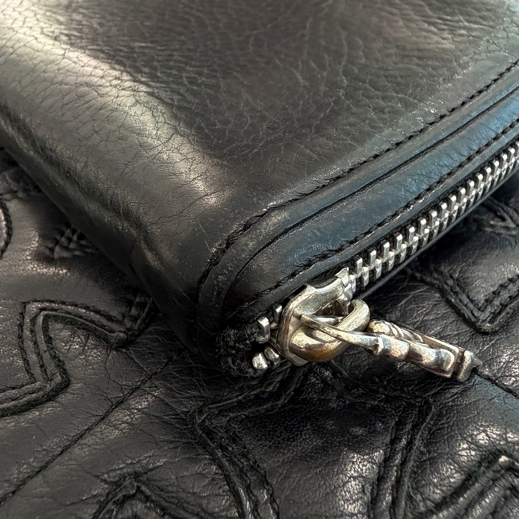 CHROME HEARTS REC F ZIP #2 Leather Wallet クロムハーツ レック F ジップ #2 レザー ウォレット