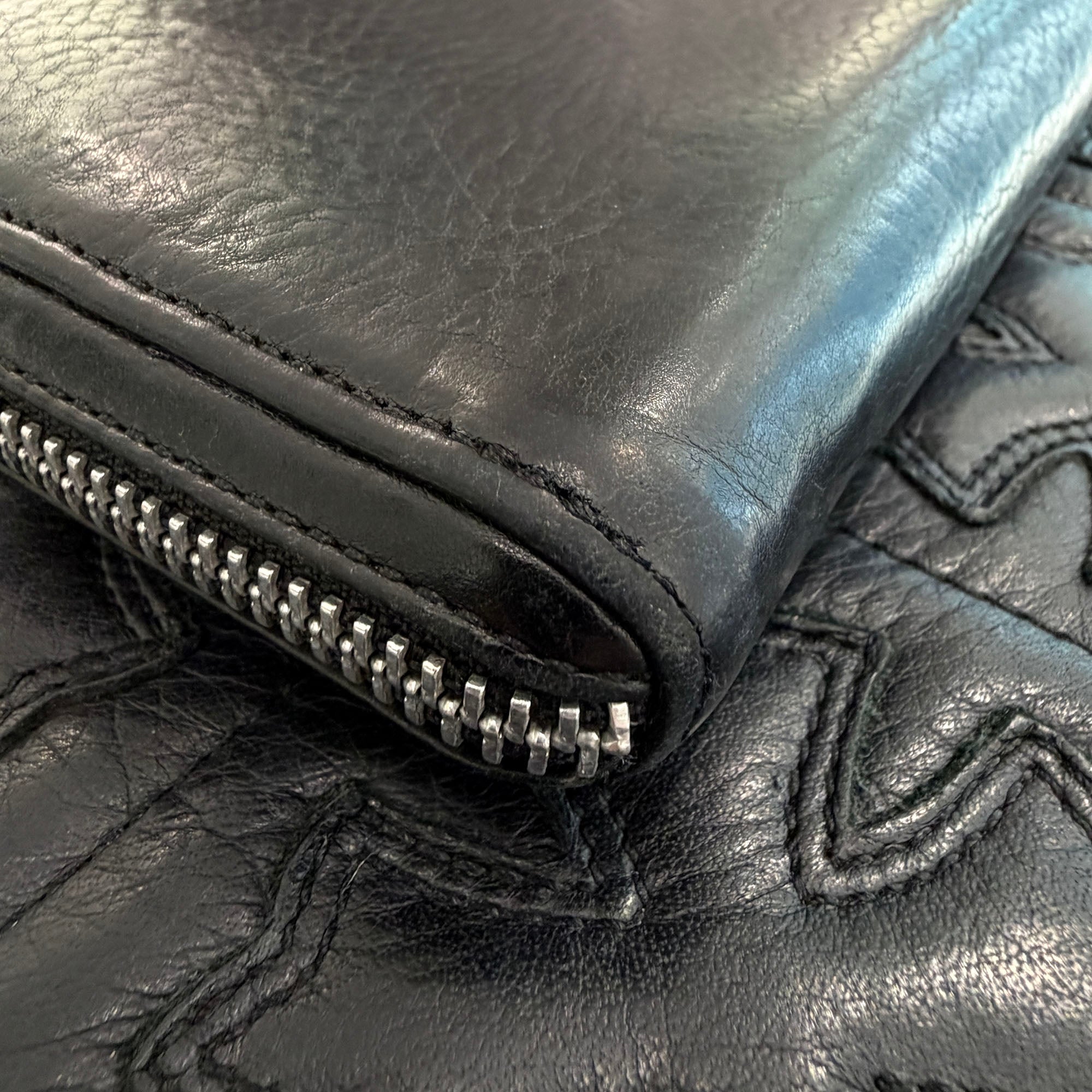 CHROME HEARTS REC F ZIP #2 Leather Wallet クロムハーツ レック F ジップ #2 レザー ウォレット
