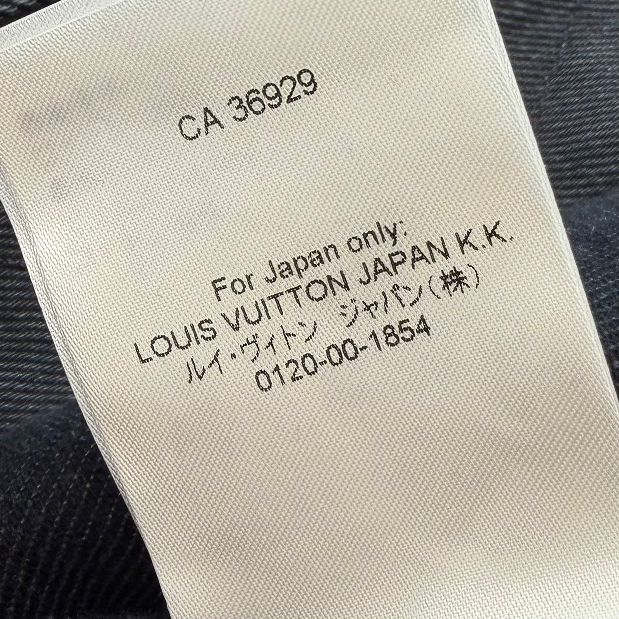 LOUIS VUITTON 2024SS Monogram Hoodie Denim Jacket HRA15W Size 50 ルイヴィトン モノグラム フーディ デニム ジャケット サイズ50