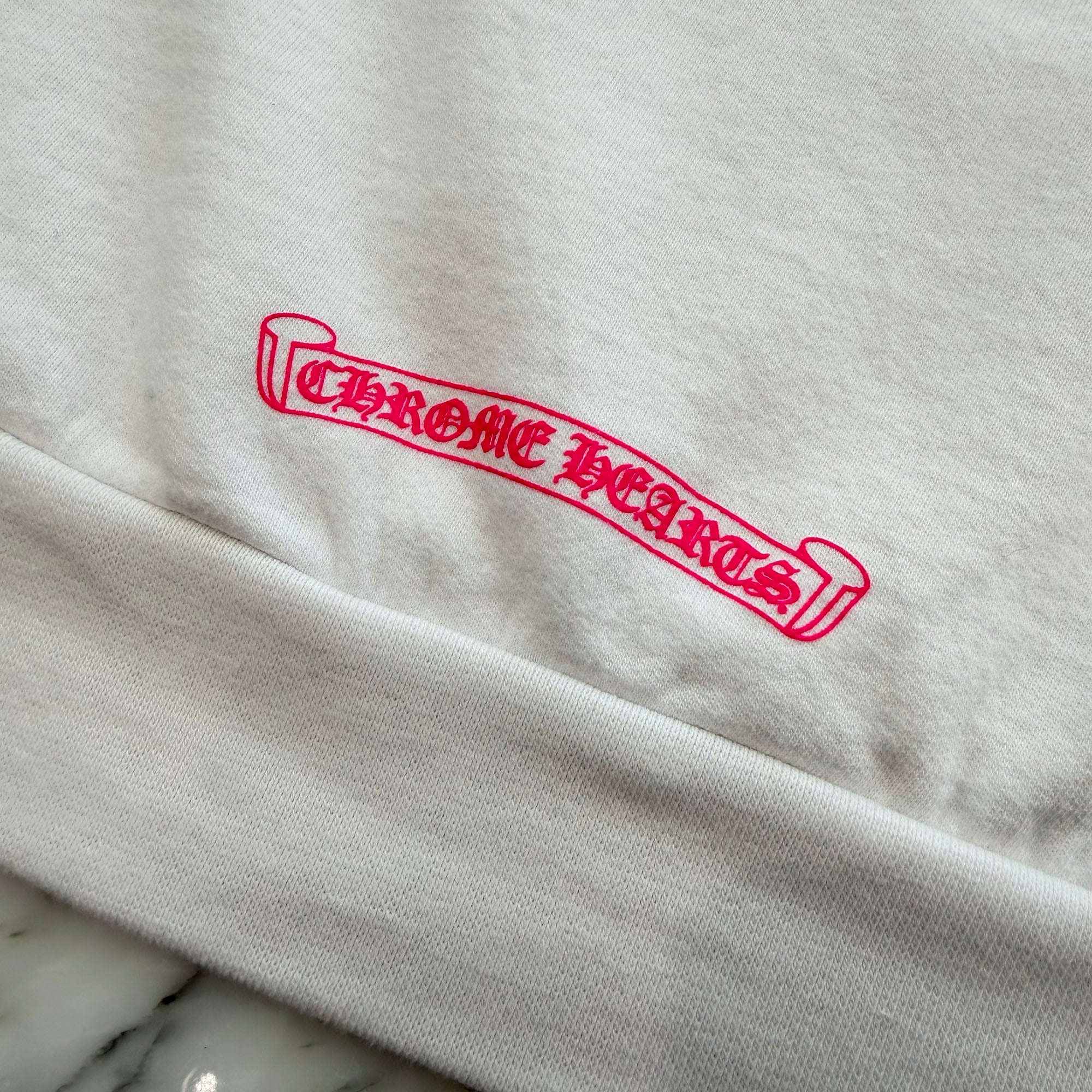 CHROME HEARTS 2025SS Floral Cross Horseshoe Pullover Hoodie Size S クロムハーツ フローラルクロス ホースシュー プルオーバーフーディ サイズS