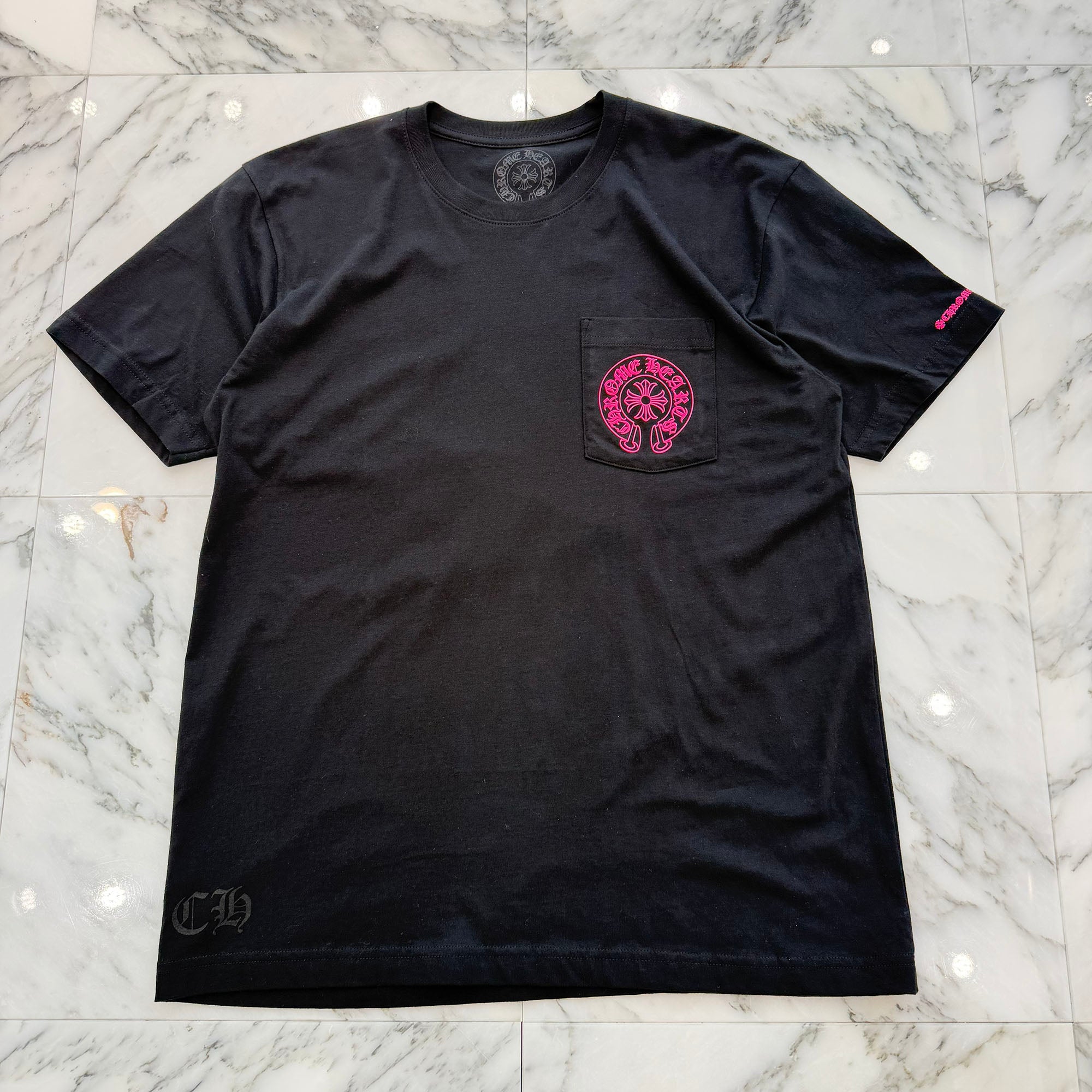 CHROME HEARTS 2025AW Pink Horseshoe Tee Size L クロムハーツ ピンク