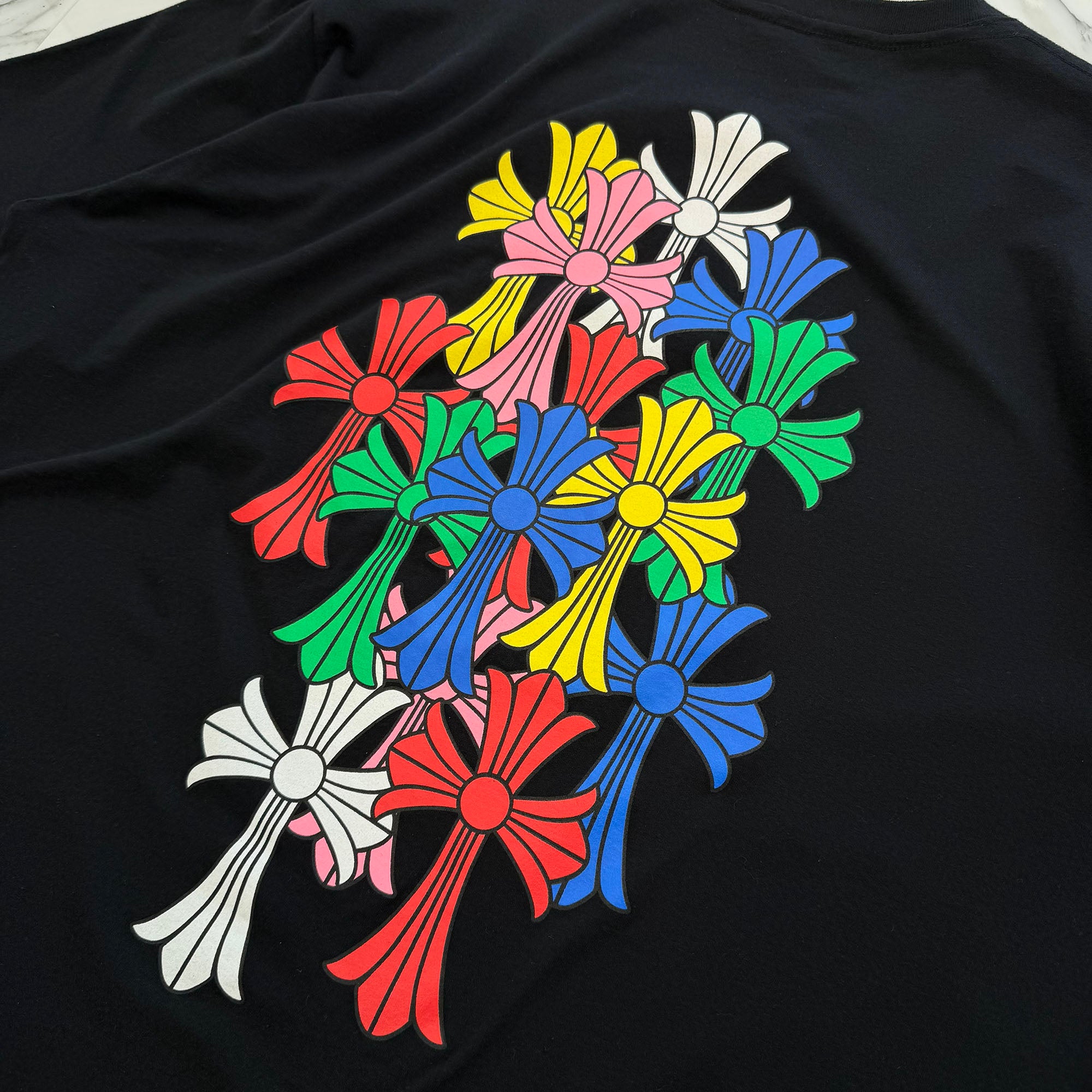 CHROME HEARTS 2021SS MLTCOL CEM CRS Tee Size XL クロムハーツ マルチカラー セメタリークロス Tシャツ サイズXL