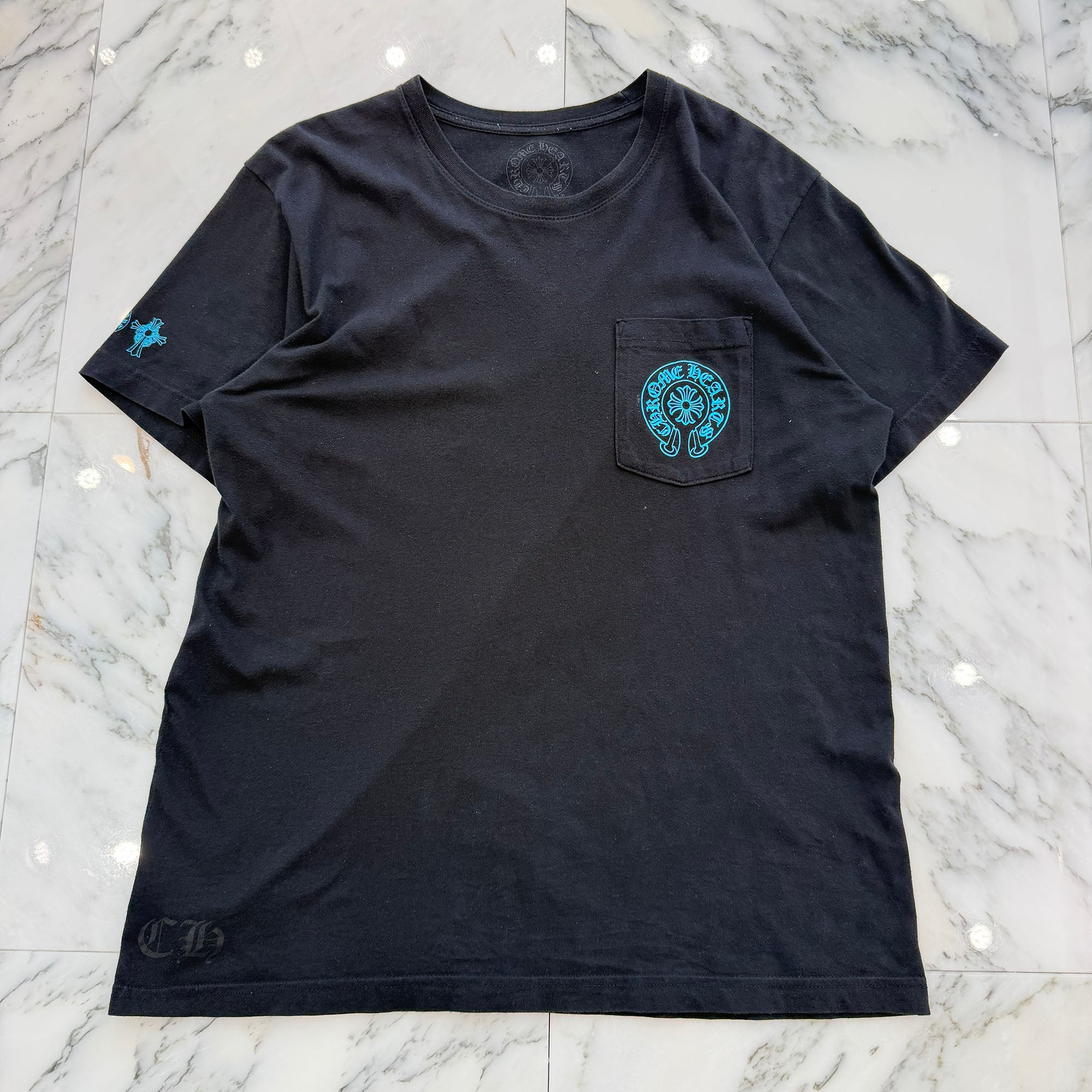 CHROME HEARTS 3 Blue Cross Tee Size L クロムハーツ 3 ブルークロス Tシャツ サイズL