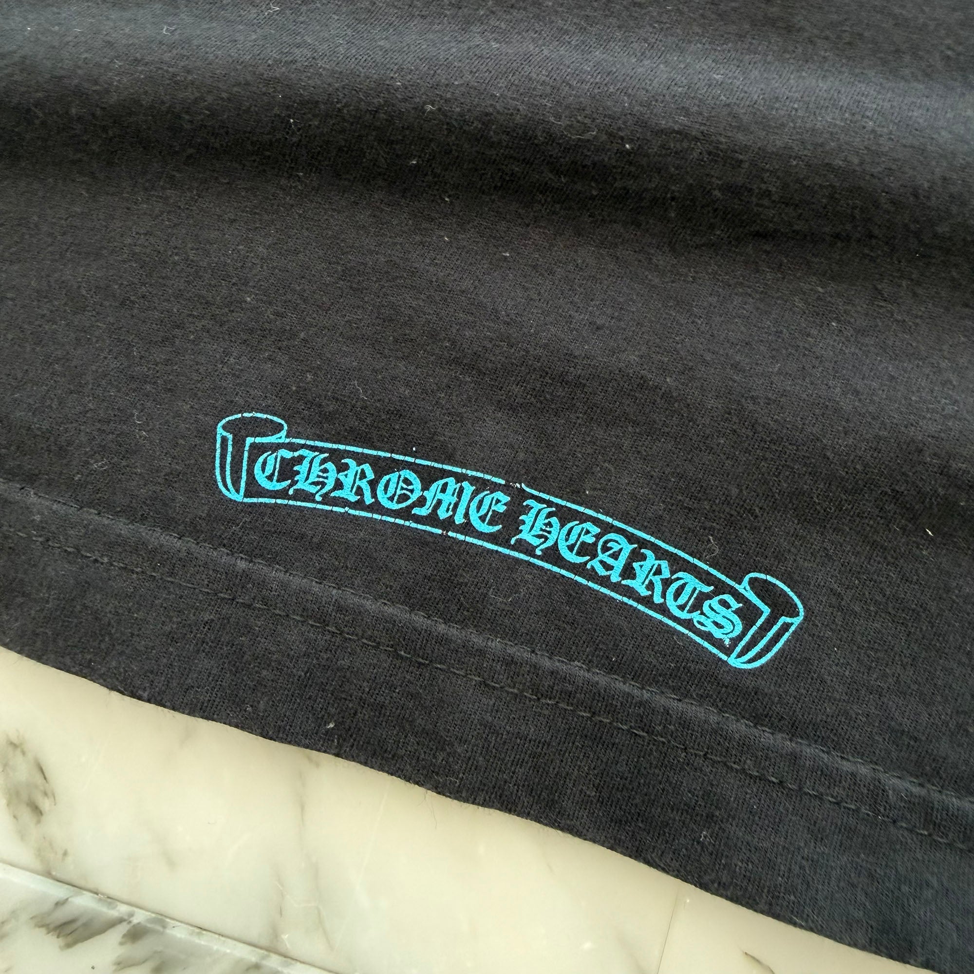 CHROME HEARTS 3 Blue Cross Tee Size L クロムハーツ 3 ブルークロス Tシャツ サイズL