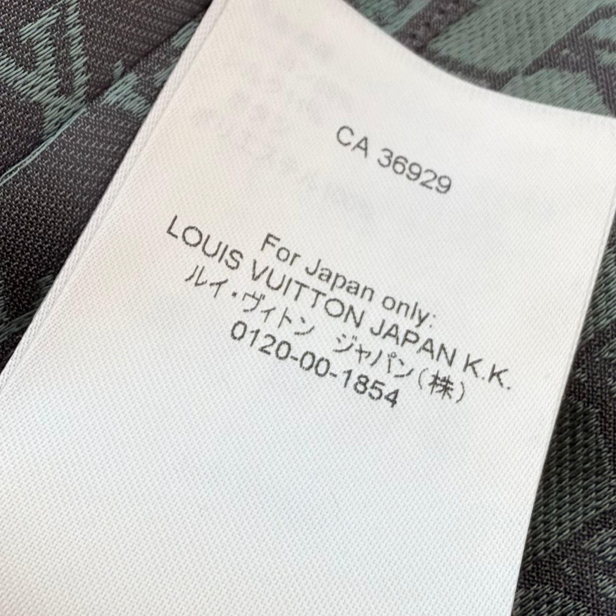 LOUIS VUITTON 2024AW LV Logo Embroidered Short Sleeve Shirt HRS30W Size XS ルイヴィトン LV ロゴ刺繍 半袖シャツ サイズXS