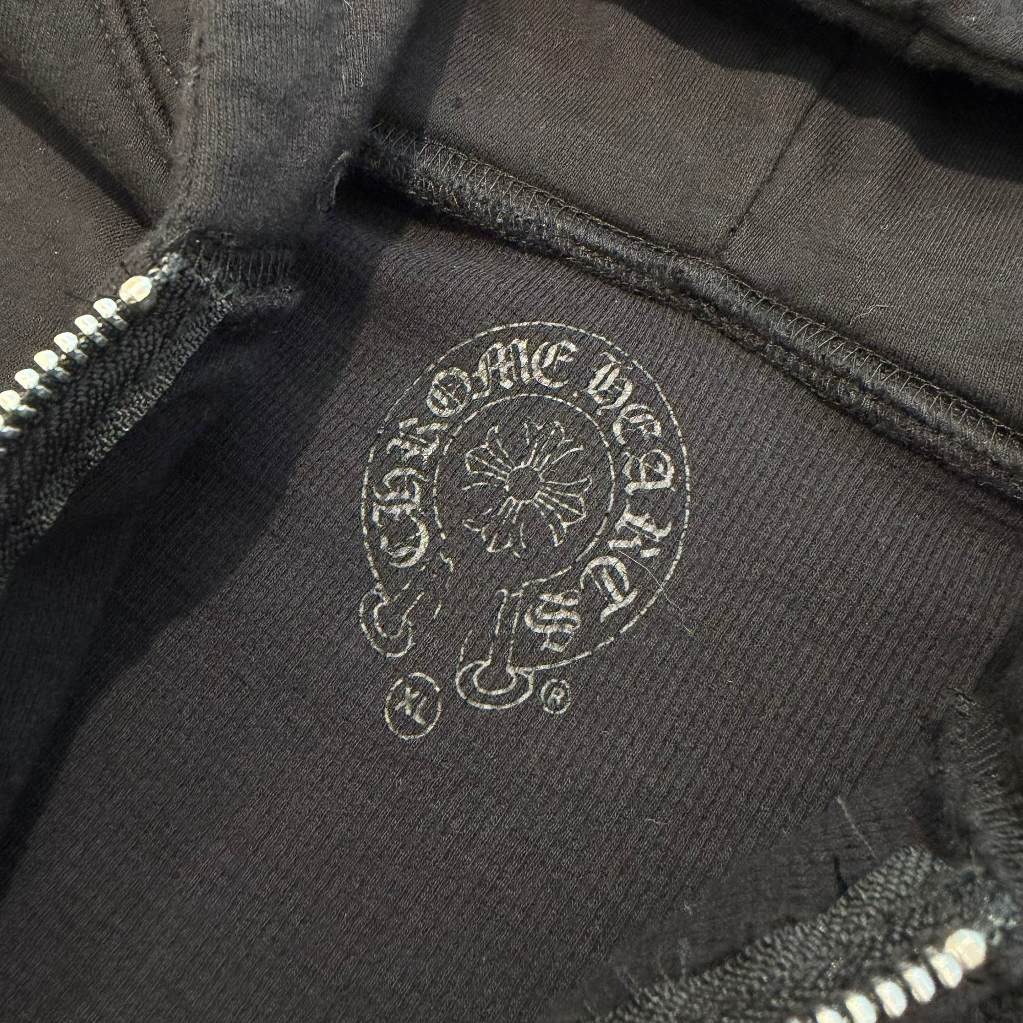 CHROME HEARTS MALIBU Limited Back CH Plus Thermal Zip Up Hoodie Size XL クロムハーツ マリブ限定 バックCHプラス サーマル ジップアップ フーディ サイズXL