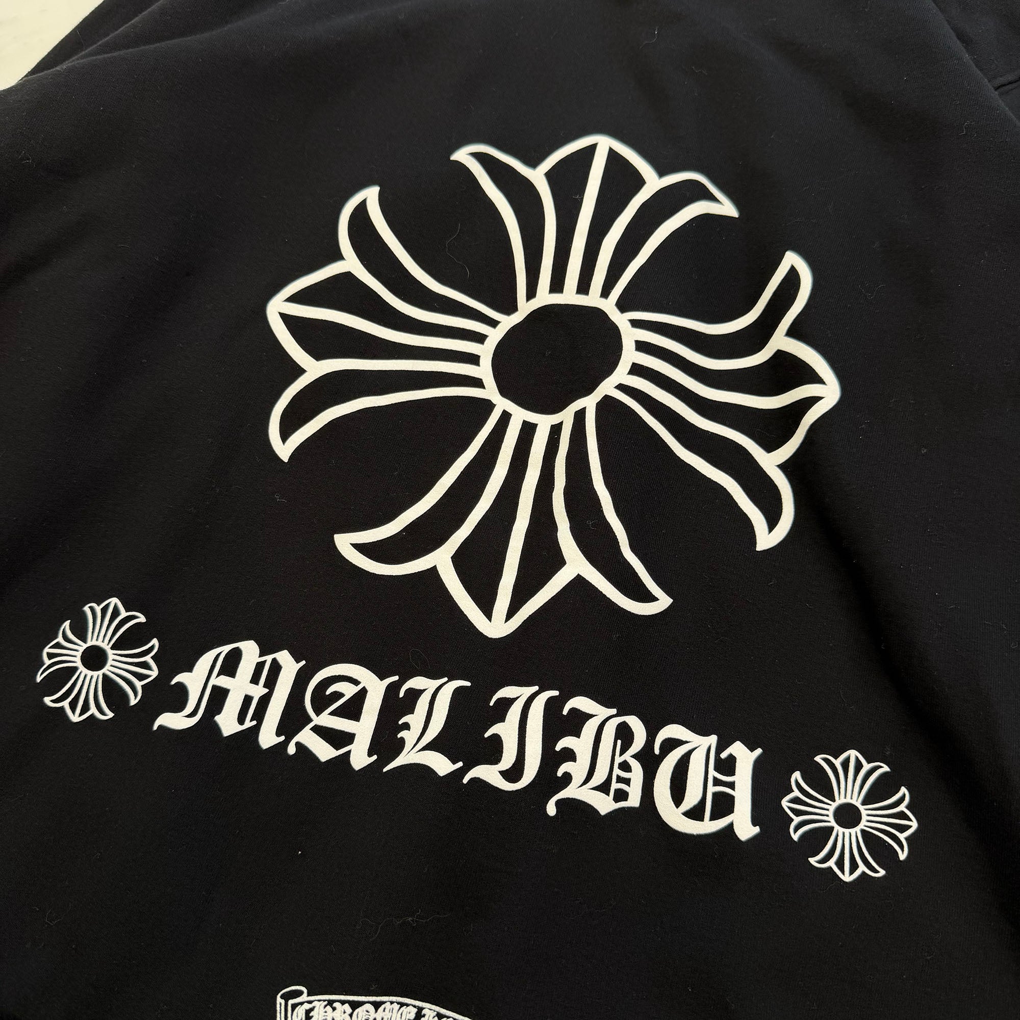 CHROME HEARTS MALIBU Limited Back CH Plus Thermal Zip Up Hoodie Size XL クロムハーツ マリブ限定 バックCHプラス サーマル ジップアップ フーディ サイズXL
