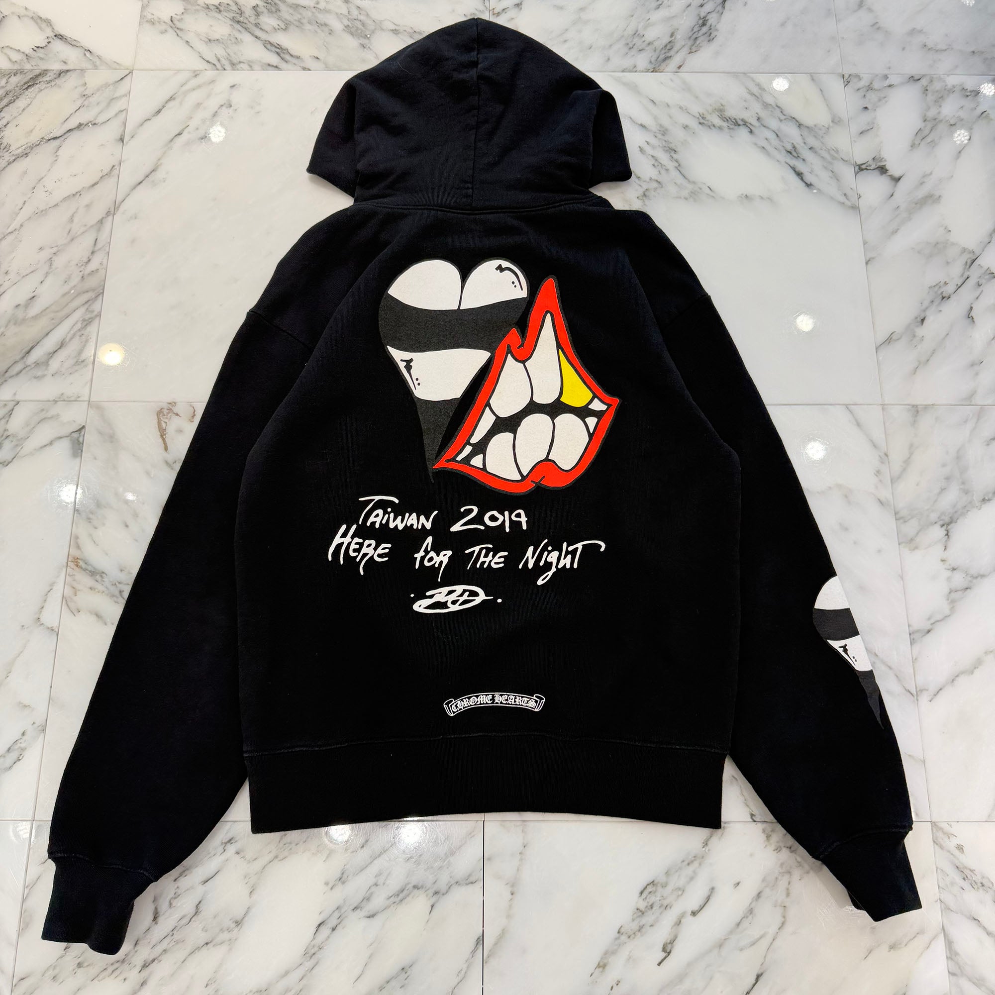 CHROME HEARTS × MATTY BOY TAIWAN Limited " Taiwan 2019 Here For The Night " Chomper Pullover Hoodie Size S クロムハーツ × マッティボーイ 台湾限定 "台湾 2019 ヒア フォー ザ ナイト" チョンパー プルオーバーフーディー サイズS