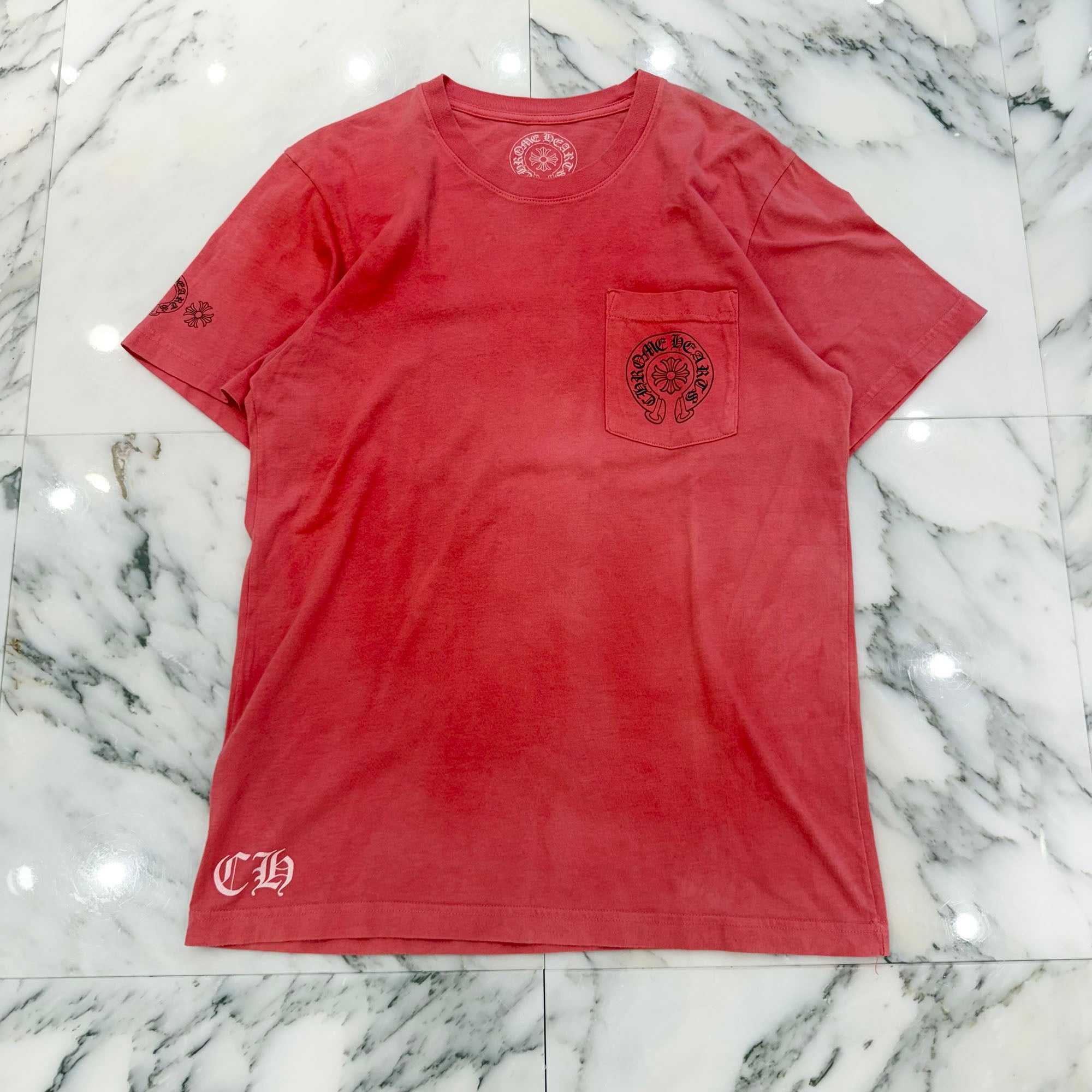 CHROME HEARTS Multi Color Horseshoe Tee Size M クロムハーツ マルチ