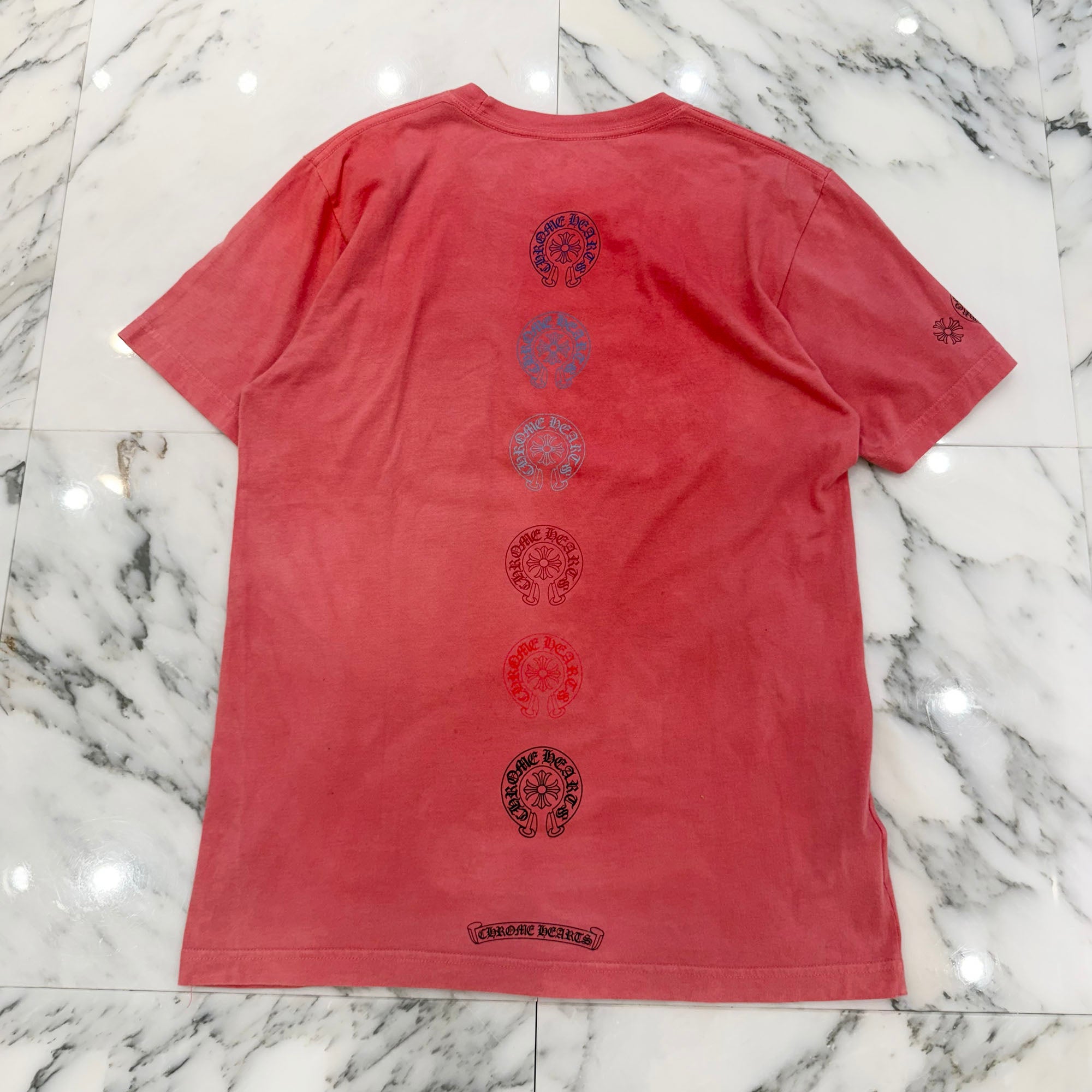 CHROME HEARTS Multi Color Horseshoe Tee Size M クロムハーツ マルチ