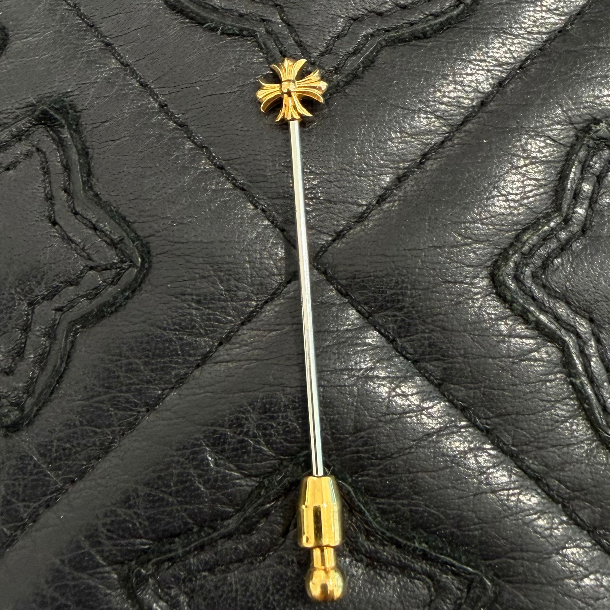 CHROME HEARTS 22K CH Plus Stick Lapel Pin クロムハーツ 22K CHプラス スティックラペルピン