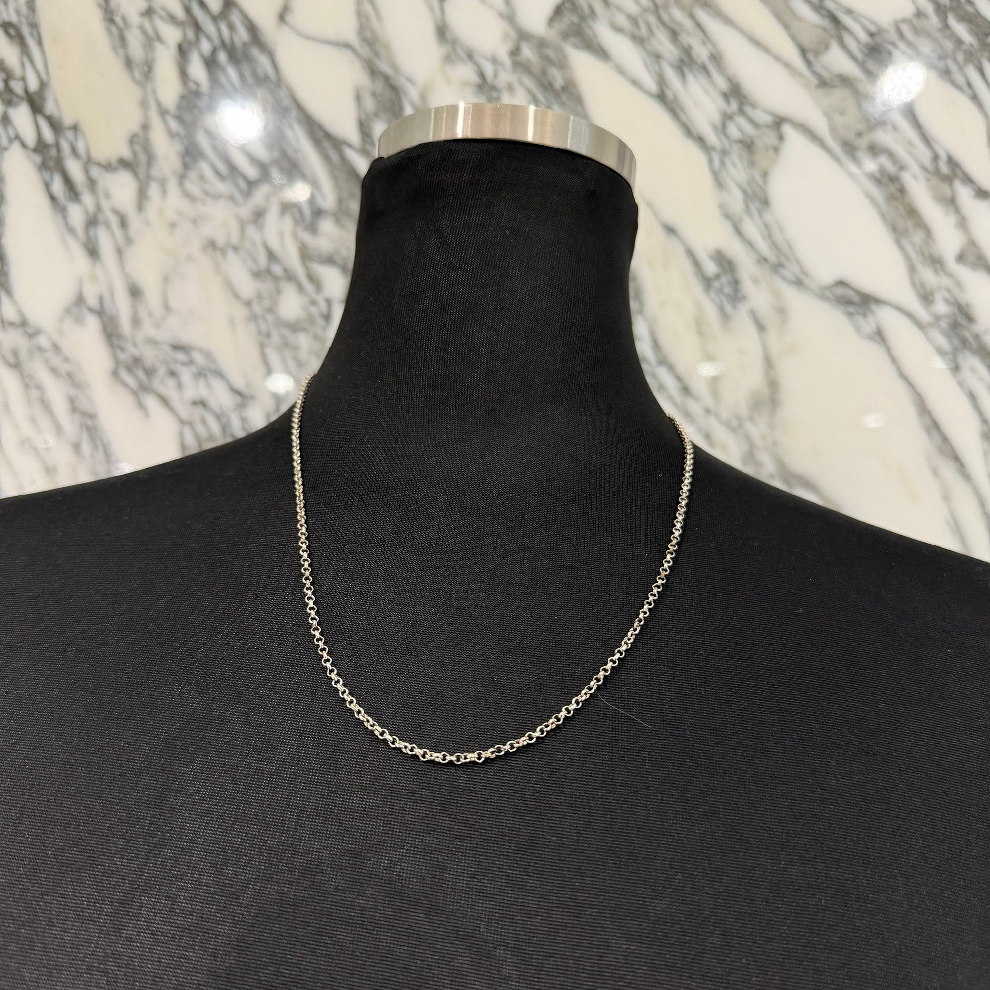 CHROME HEARTS Roll Chain Necklace Size 20 Inch クロムハーツ ロール