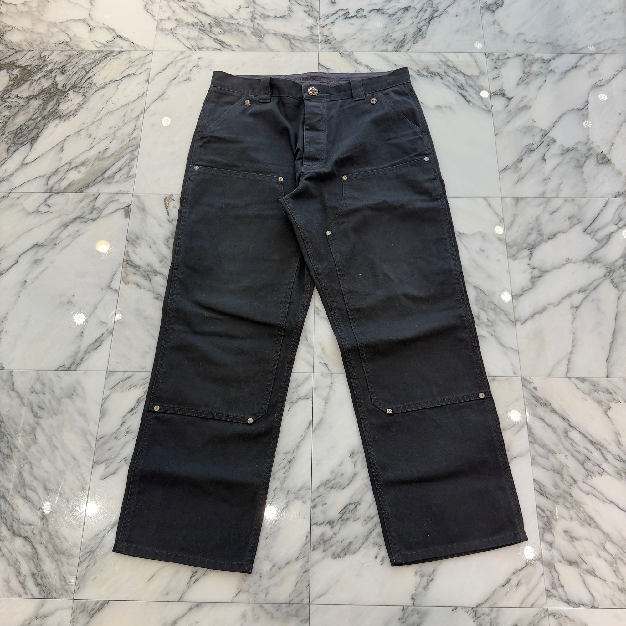 CHROME HEARTS Carpenter Cross Ball Button Denim Pants Size 36 クロムハーツ カーペンター クロスボールボタン デニムパンツ サイズ36