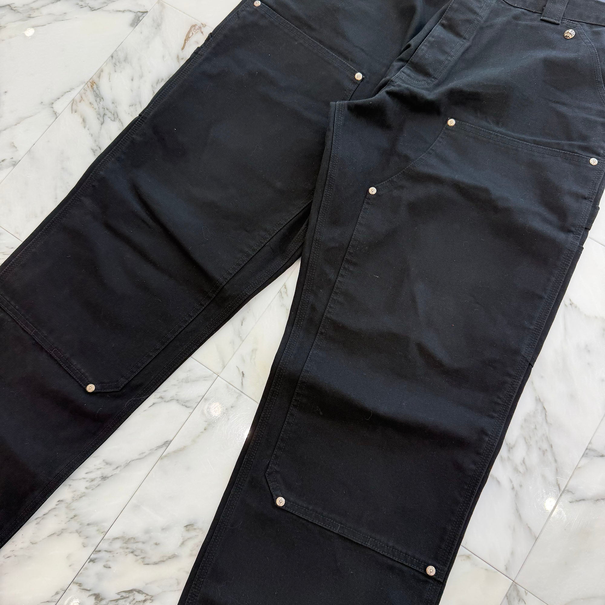 CHROME HEARTS Carpenter Cross Ball Button Denim Pants Size 36 クロムハーツ カーペンター クロスボールボタン デニムパンツ サイズ36