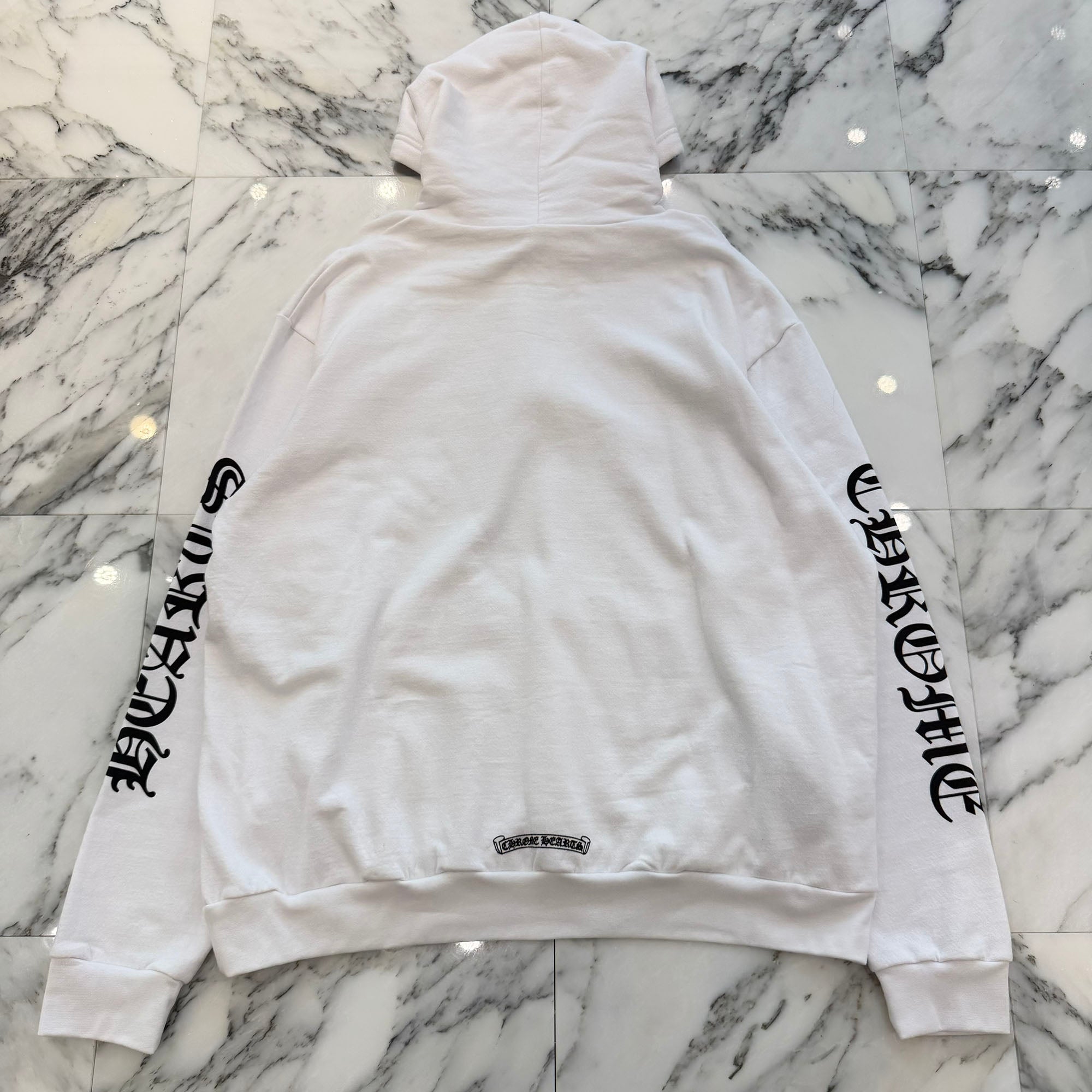 CHROME HEARTS Vertical Logo Pullover Hoodie Size M クロムハーツ バーティカルロゴ プルオーバーフーディーサイズM