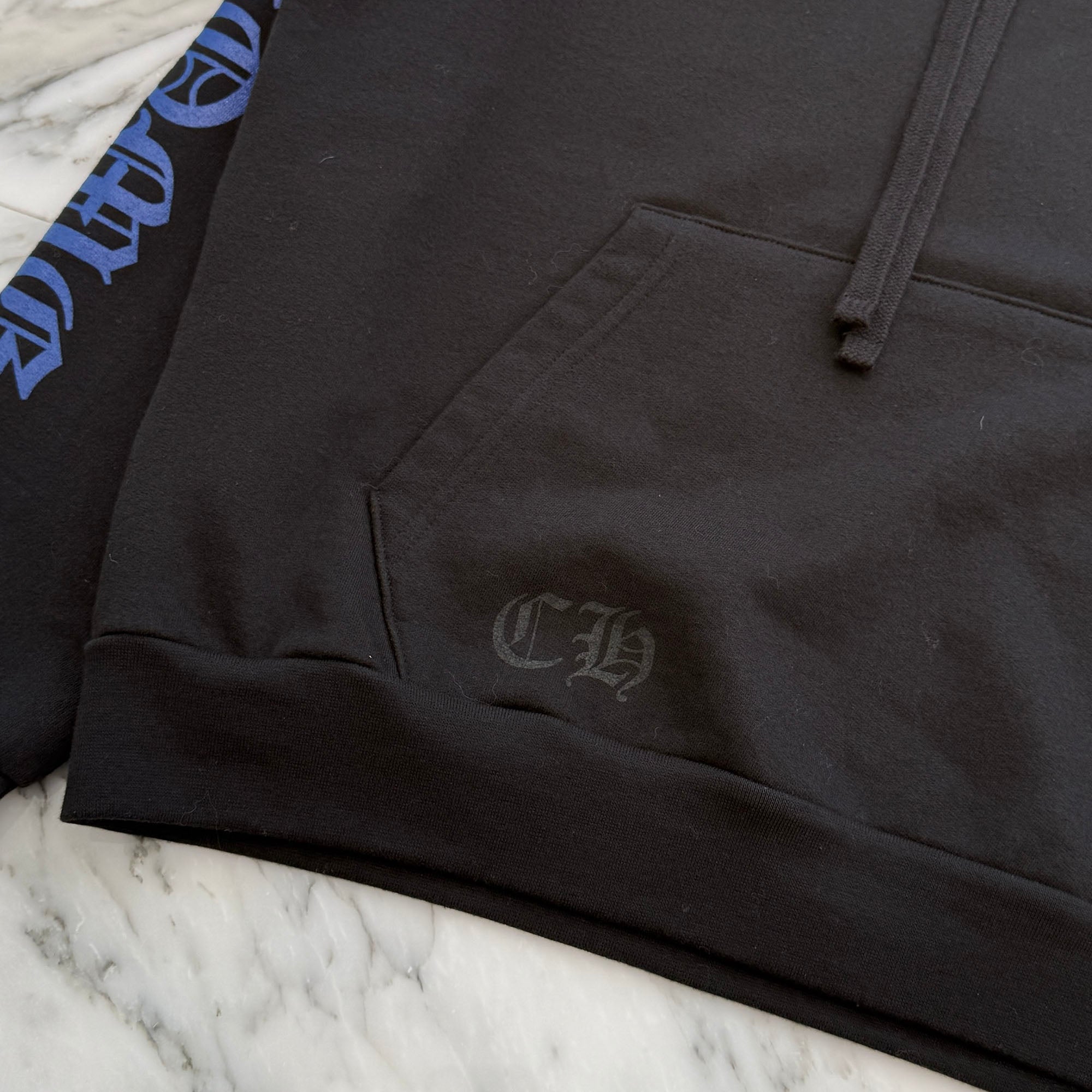 CHROME HEARTS Vertical Logo Pullover Hoodie Size M クロムハーツ ヴァーティカルロゴ プルオーバーフーディー サイズM