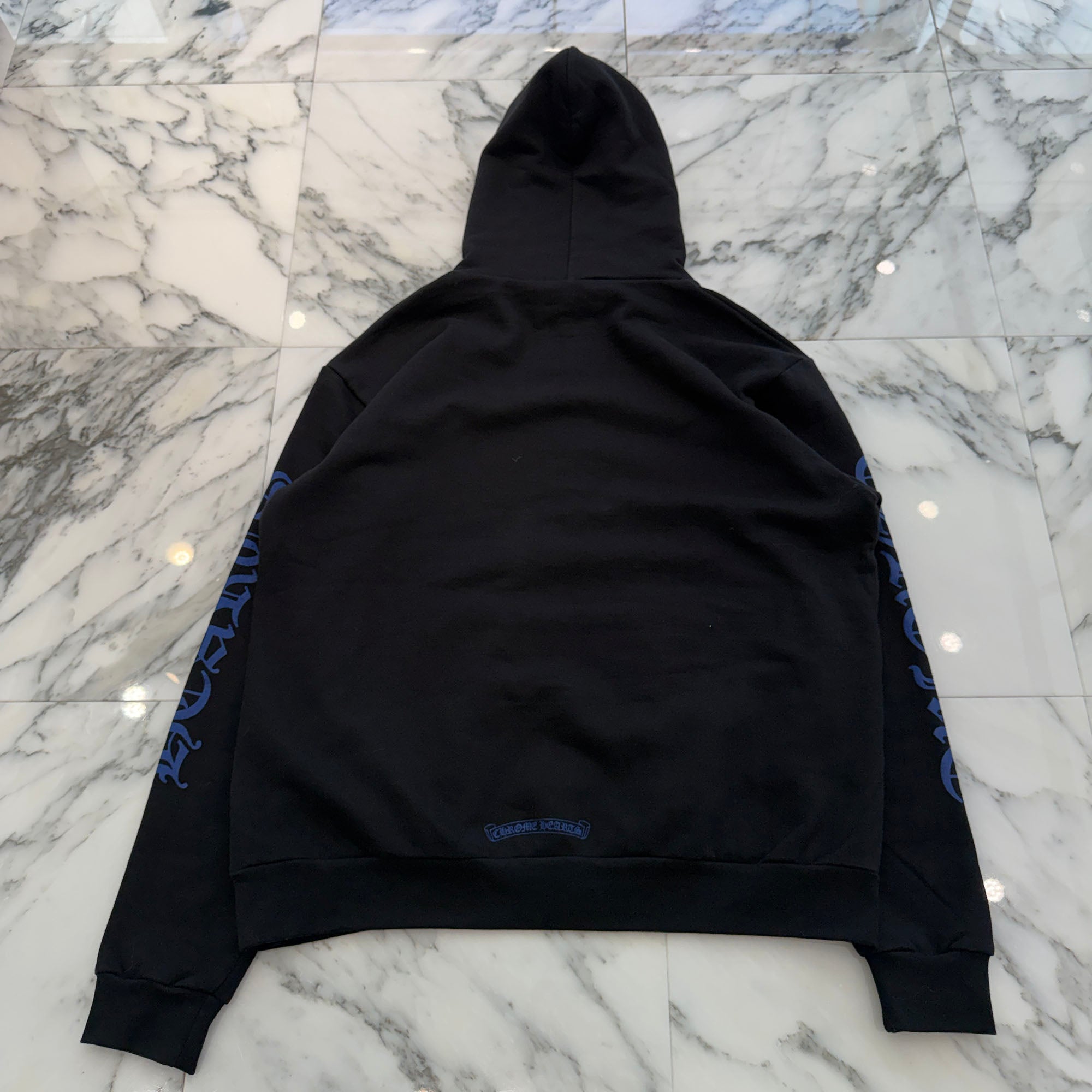CHROME HEARTS Vertical Logo Pullover Hoodie Size M クロムハーツ ヴァーティカルロゴ プルオーバーフーディー サイズM