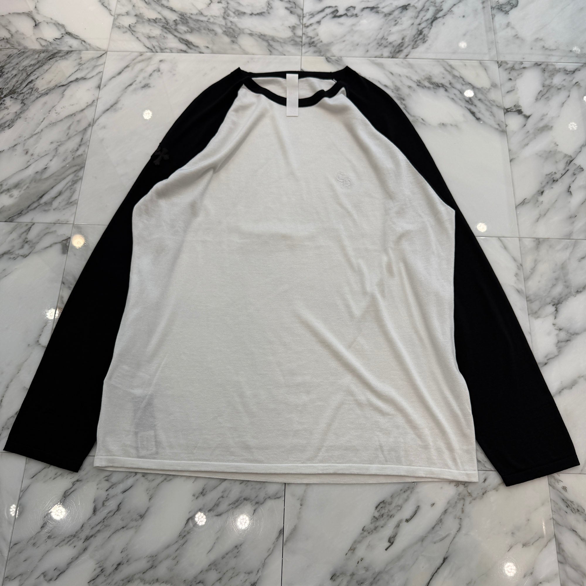 CHROME HEARTS 2026SS 3 Cross Patch CH Logo Embroidery Raglan Long Sleeve Tee Size XXL クロムハーツ 3クロスパッチ CHロゴ刺繍 ラグラン ロングスリーブTシャツ サイズXXL
