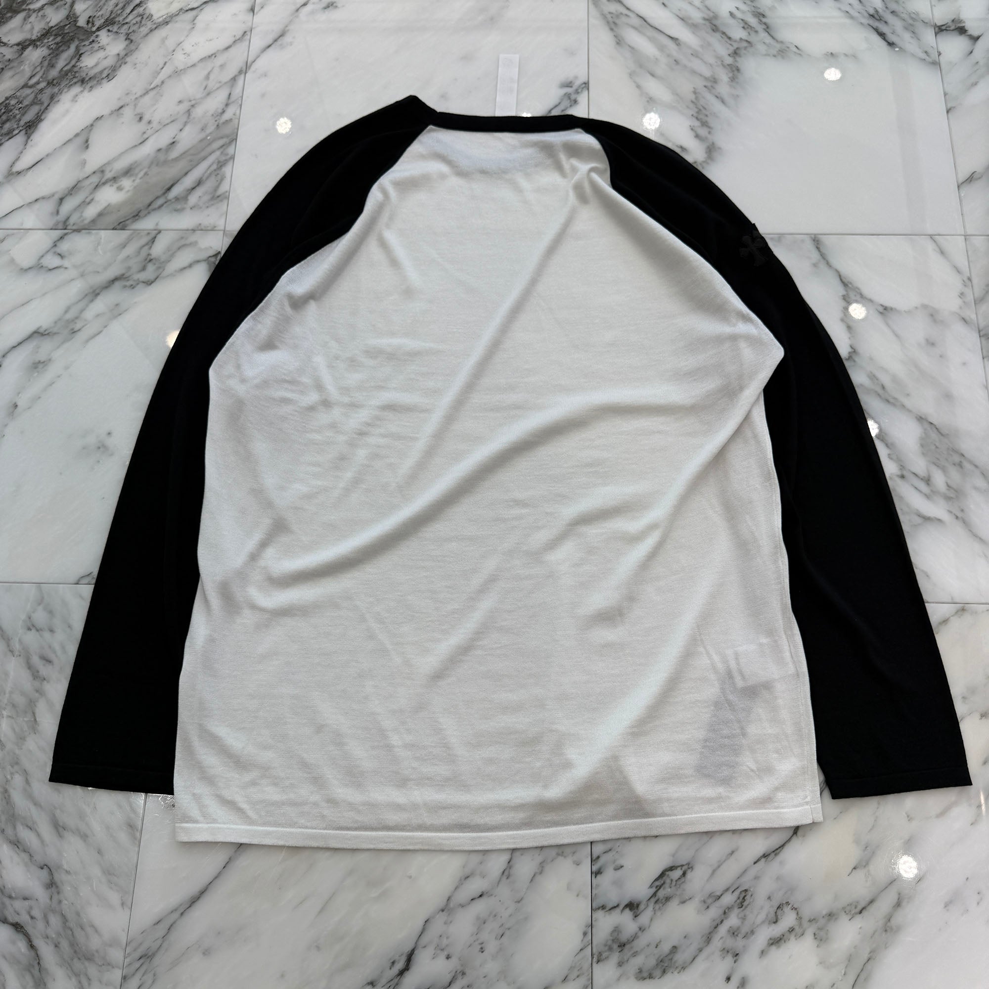 CHROME HEARTS 2026SS 3 Cross Patch CH Logo Embroidery Raglan Long Sleeve Tee Size XXL クロムハーツ 3クロスパッチ CHロゴ刺繍 ラグラン ロングスリーブTシャツ サイズXXL