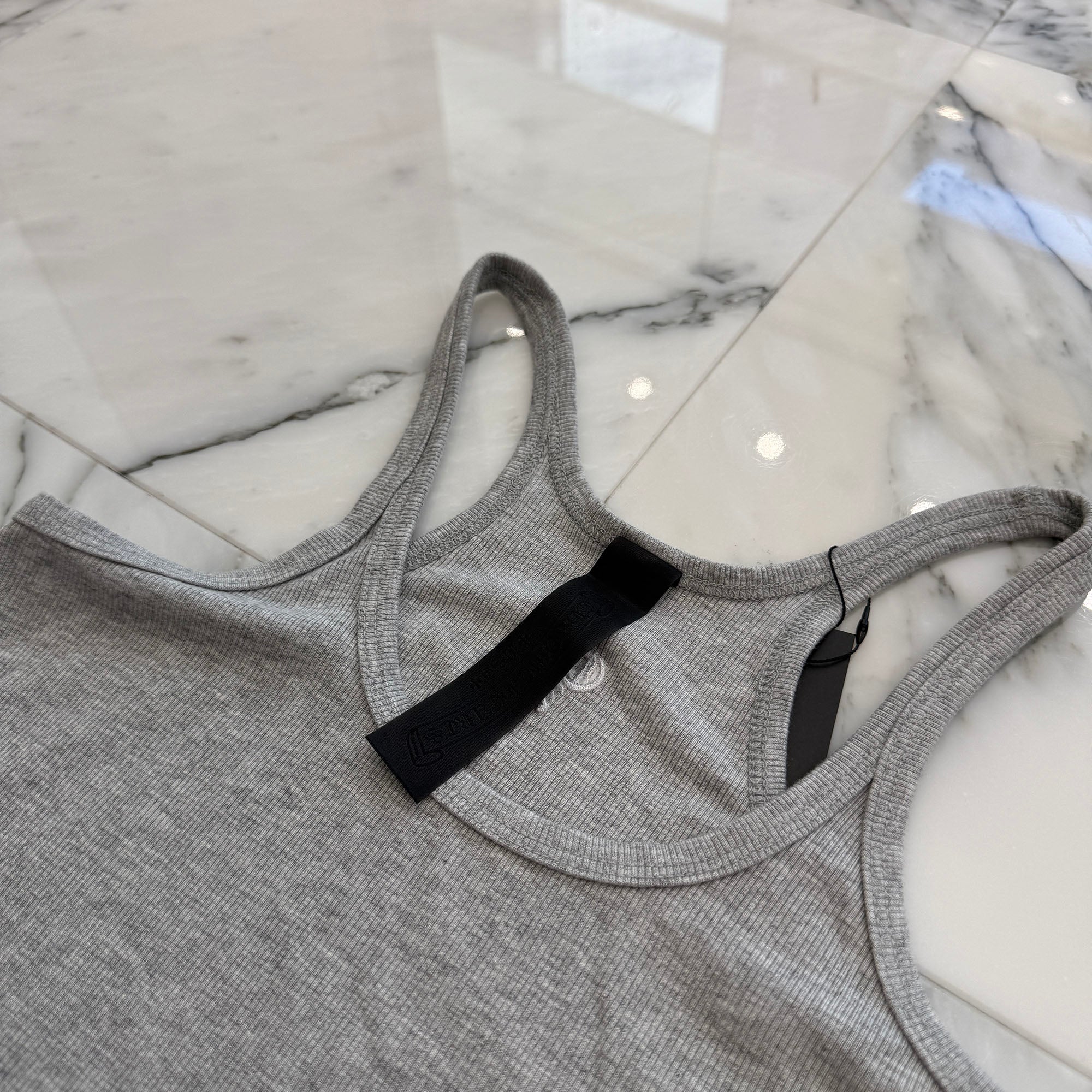 CHROME HEARTS Y NOT CH Plus Logo Embroidery Rayon Camisole Size XS クロムハーツ ワイノット CHプラス ロゴ刺繍 レーヨン キャミソール サイズXS