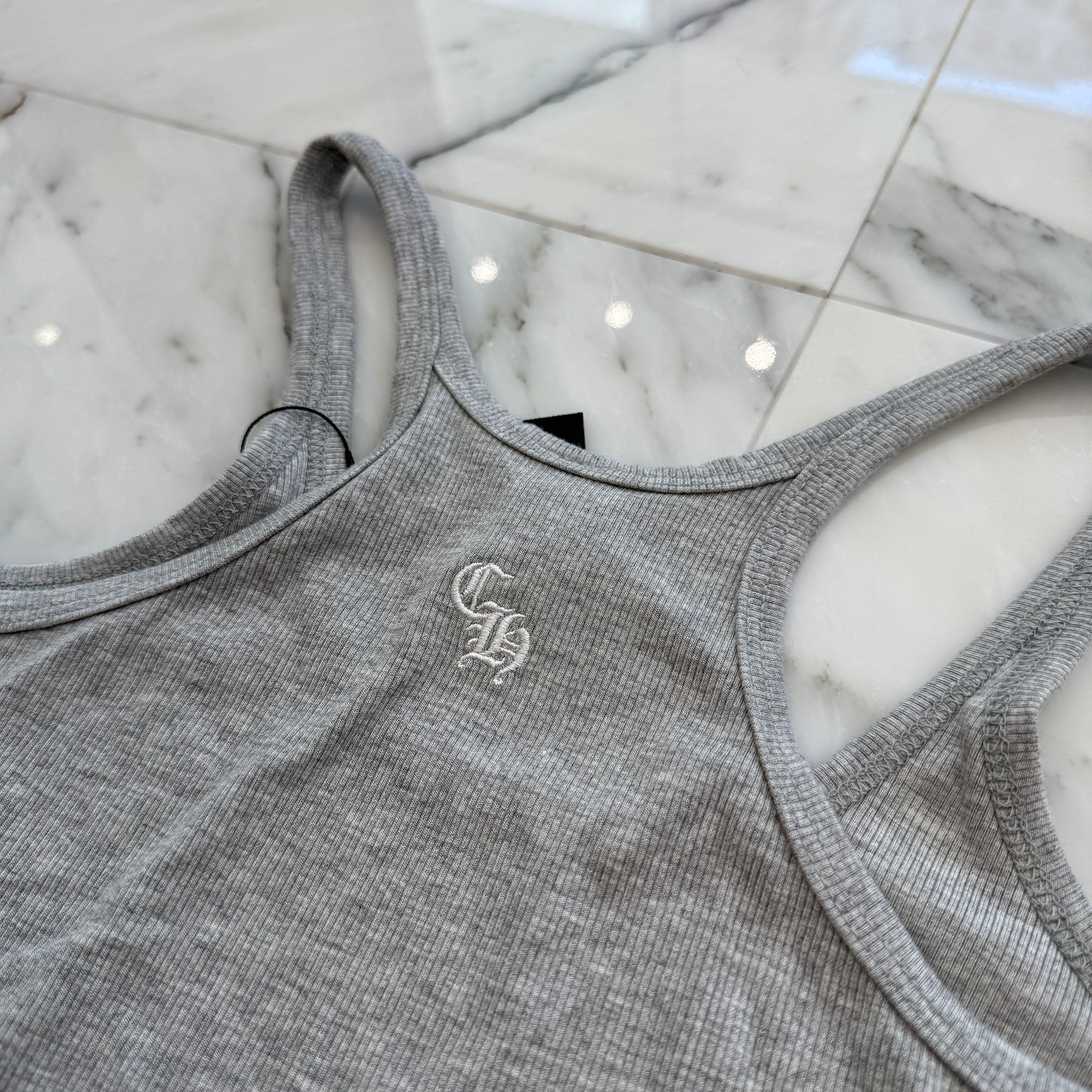 CHROME HEARTS Y NOT CH Plus Logo Embroidery Rayon Camisole Size XS クロムハーツ ワイノット CHプラス ロゴ刺繍 レーヨン キャミソール サイズXS