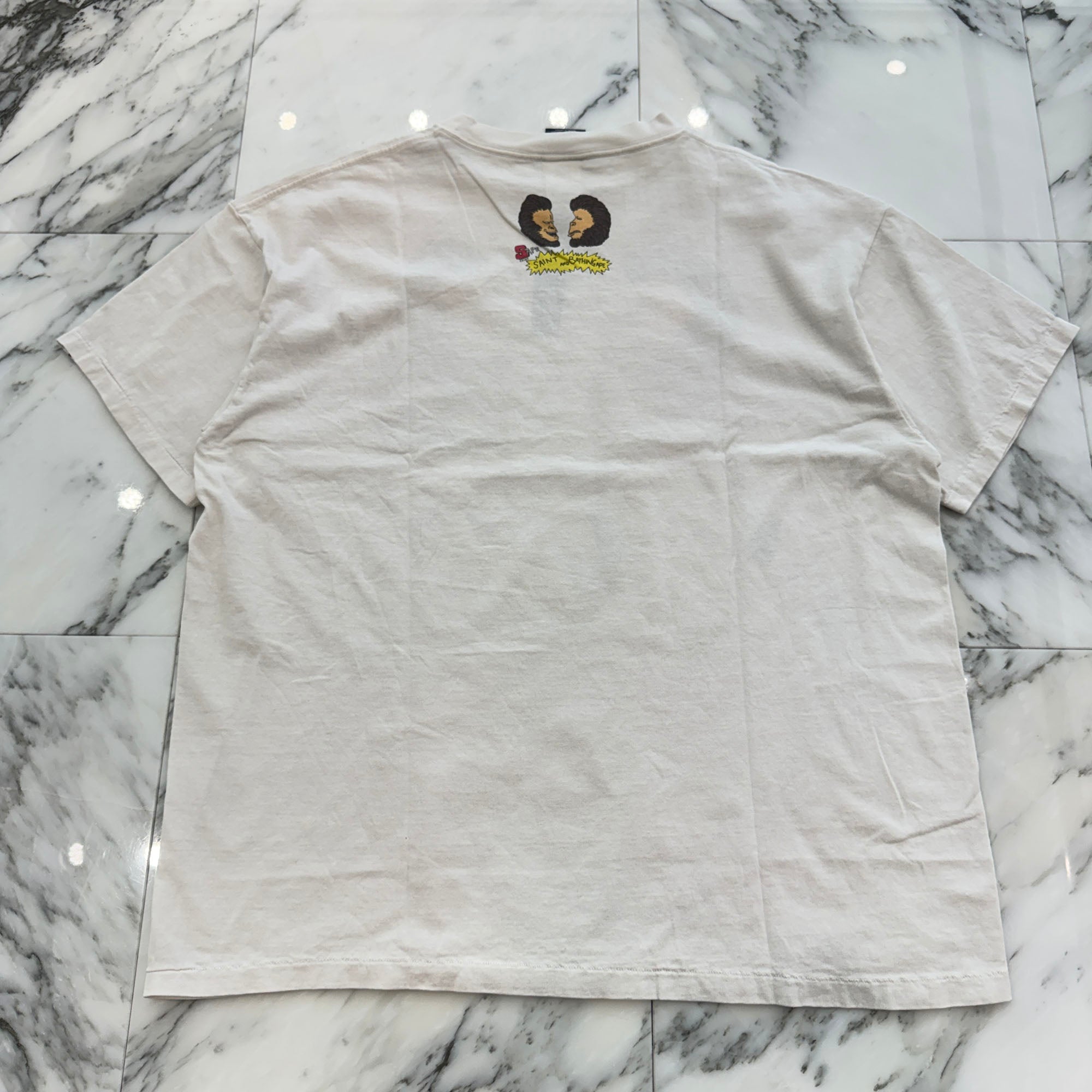 SAINT Mxxxxxx × A BATHING APE 2023SS HEAVEN & HELL Tee SM-S23-0000-110 Size XXXL セントマイケル×ア ベイシング エイプ ヘブン＆ヘル Tシャツ サイズXXL