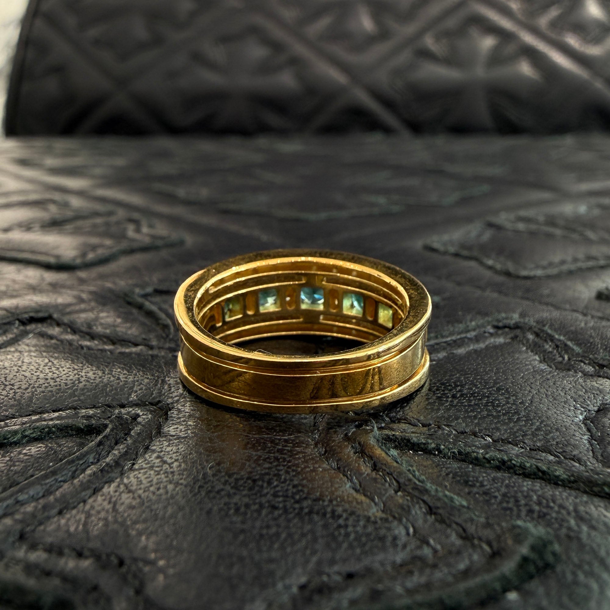 DAMIANI Au750 YG Belle Epoque Diamond And Emerald Ring 20090157_c Size 11.5号 ダミアーニ Au750 イエローゴールド ベル エポック ダイヤモンドエメラルド リング サイズ11.5号