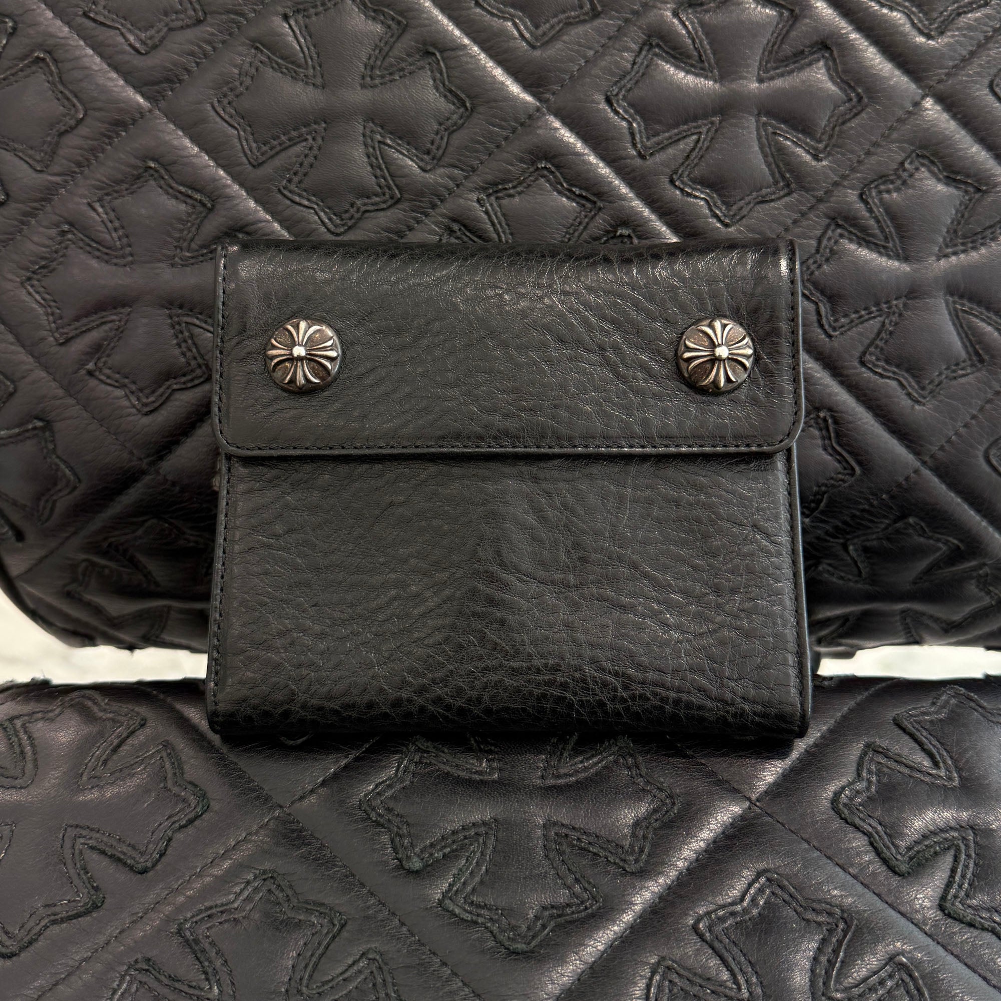 CHROME HEARTS BIG SPOON Cross Ball Leather Wallet クロムハーツ ビックスプーン クロスボール レザーウォレット