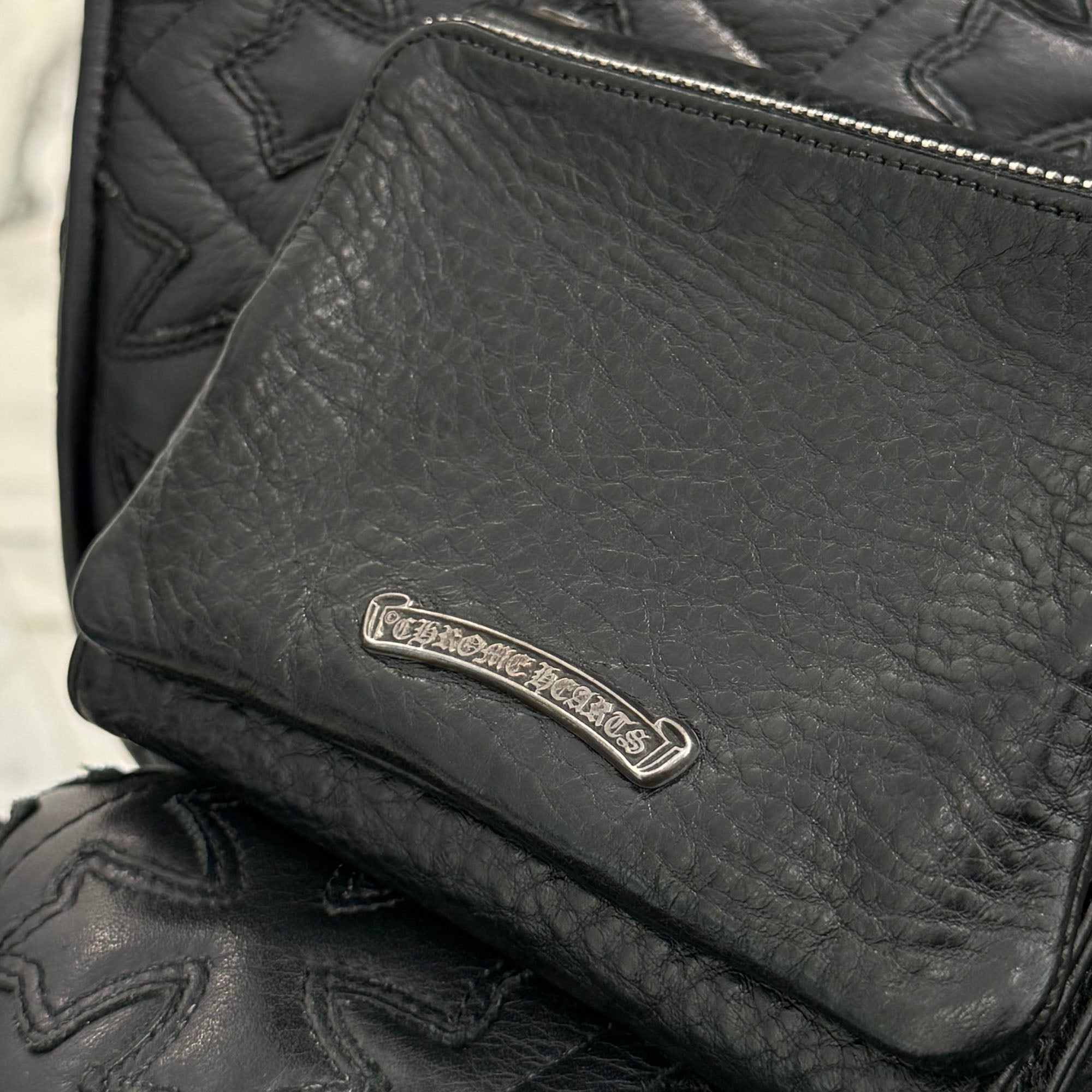 CHROME HEARTS BIG SPOON Cross Ball Leather Wallet クロムハーツ ビックスプーン クロスボール レザーウォレット