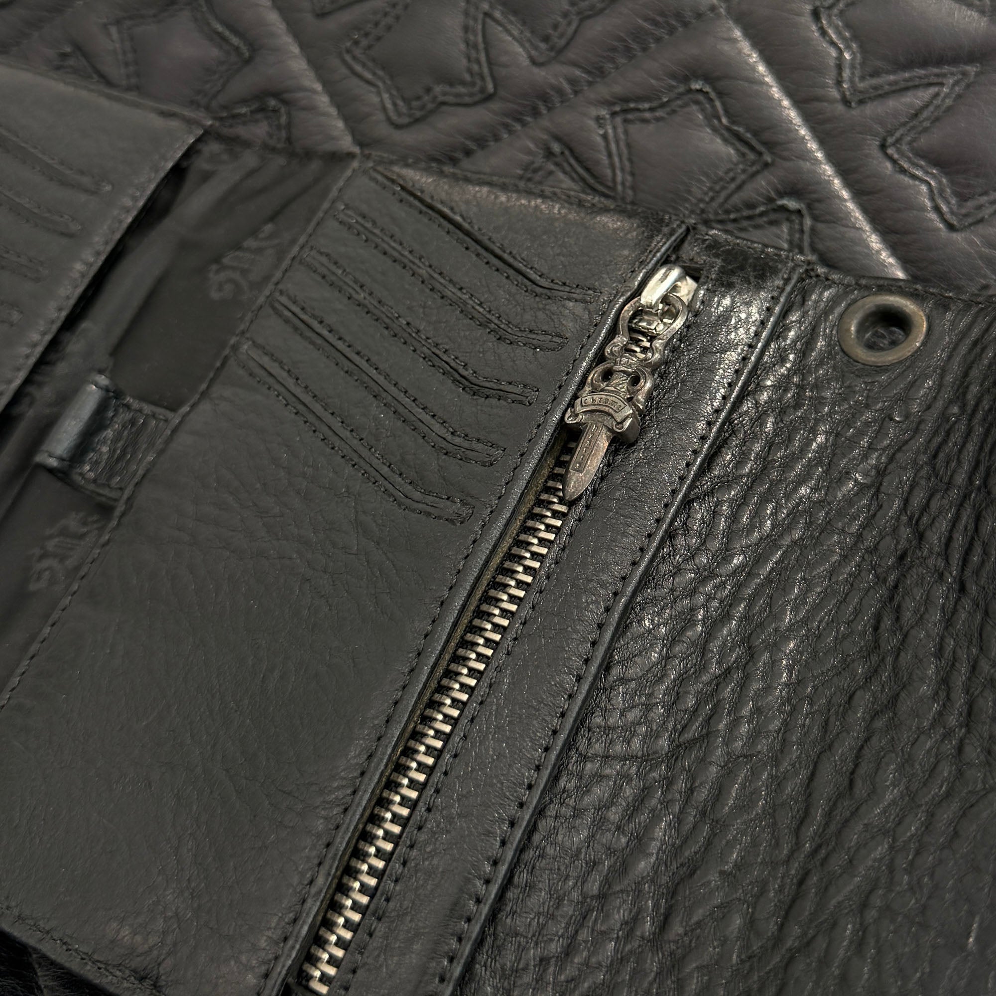 CHROME HEARTS BIG SPOON Cross Ball Leather Wallet クロムハーツ ビックスプーン クロスボール レザーウォレット