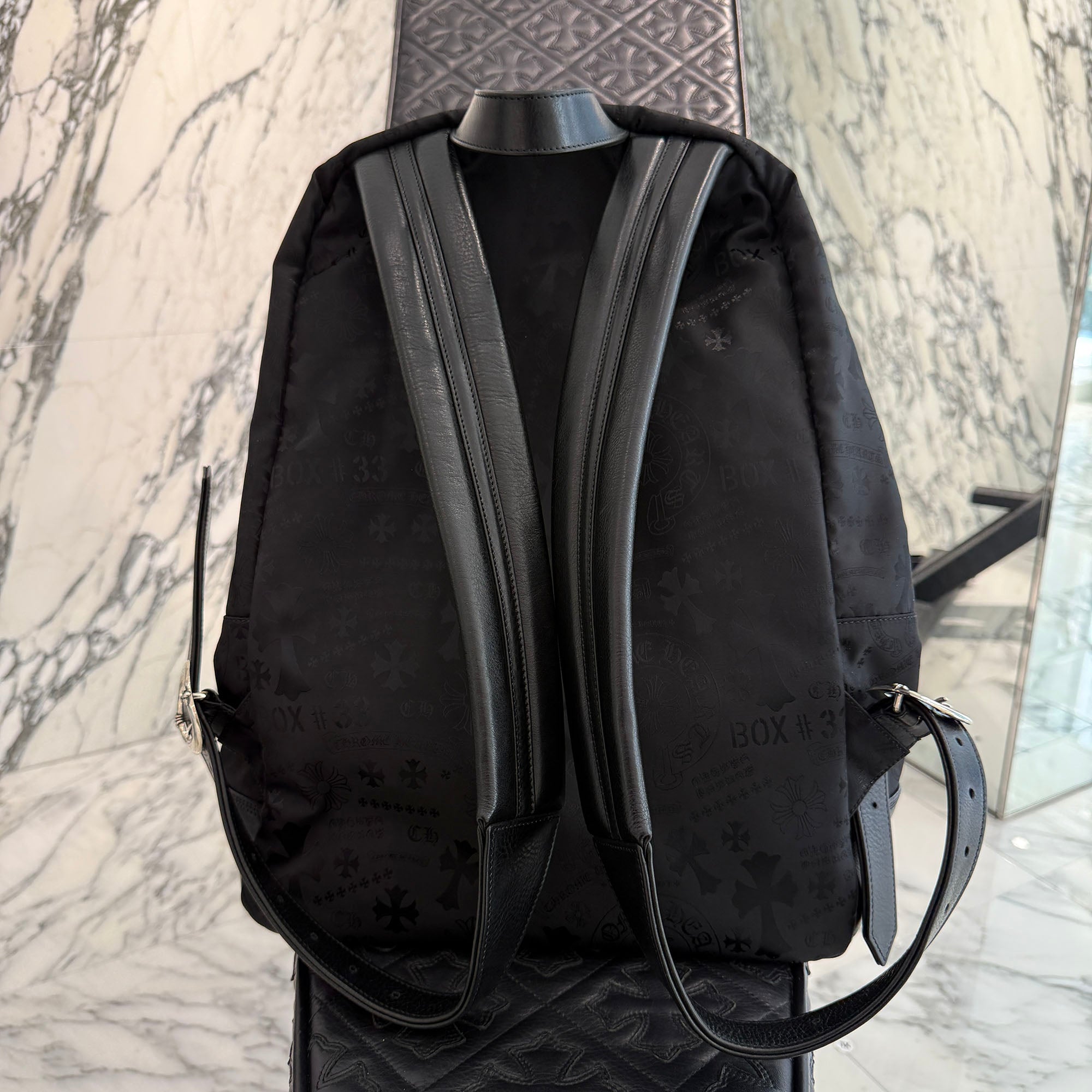 CHROME HEARTS 7th Grade Nylon Multi Logo Stencil Backpack クロムハーツ セブンスグレード ナイロン マルチ ロゴ ステンシル バックパック