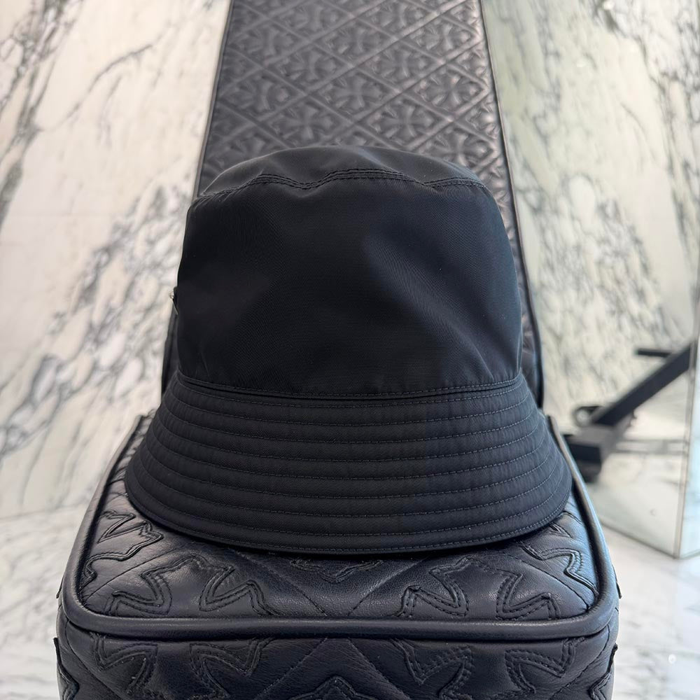 PRADA 2022AW Triangle Logo Plate Re Nylon Bucket Hat 2HC137 2DMI Size M プラダ トライアングルロゴプレート リナイロン バケットハット サイズM